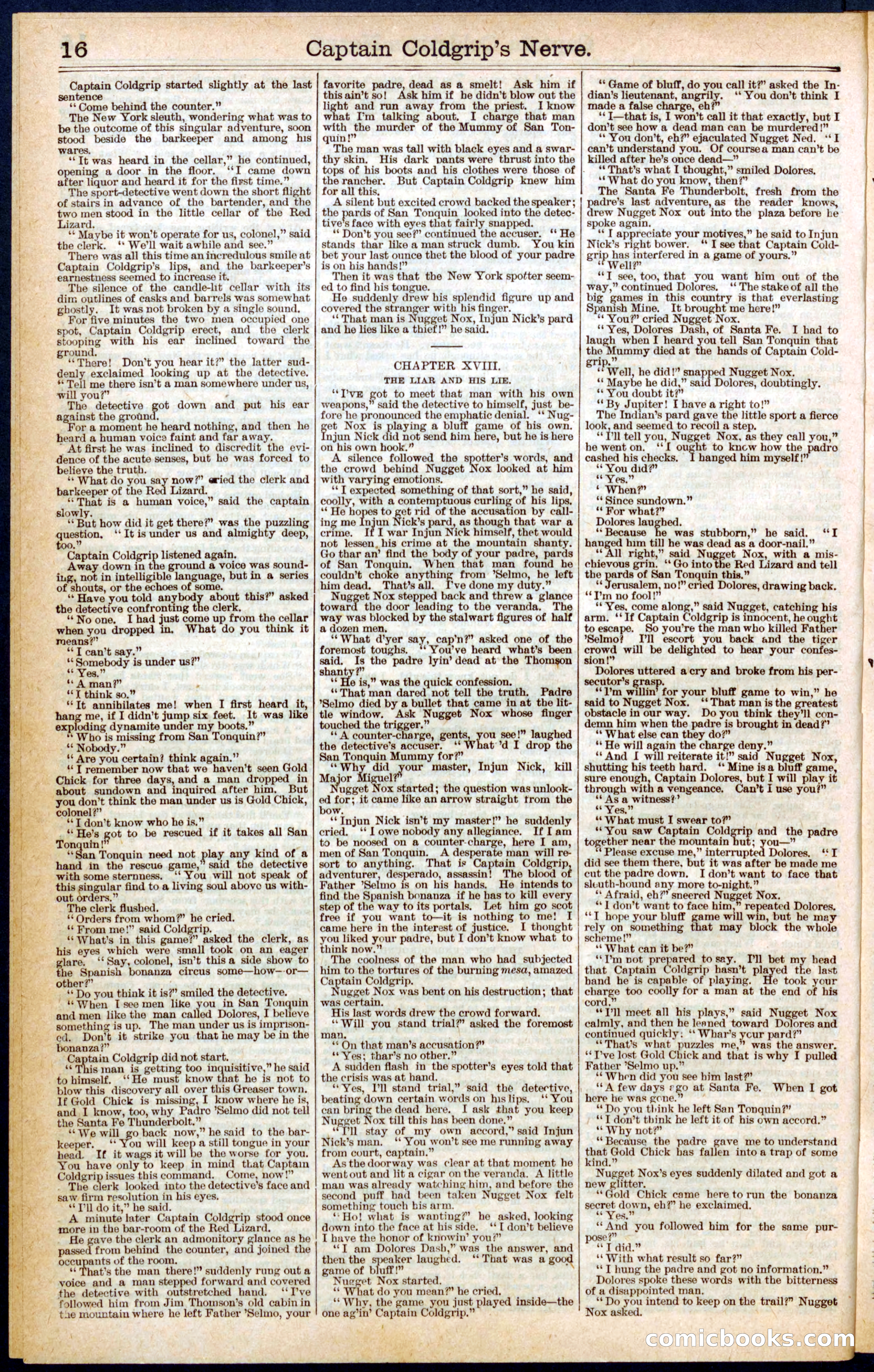Beadle's Dime Library No. 407 — page 16 of 32