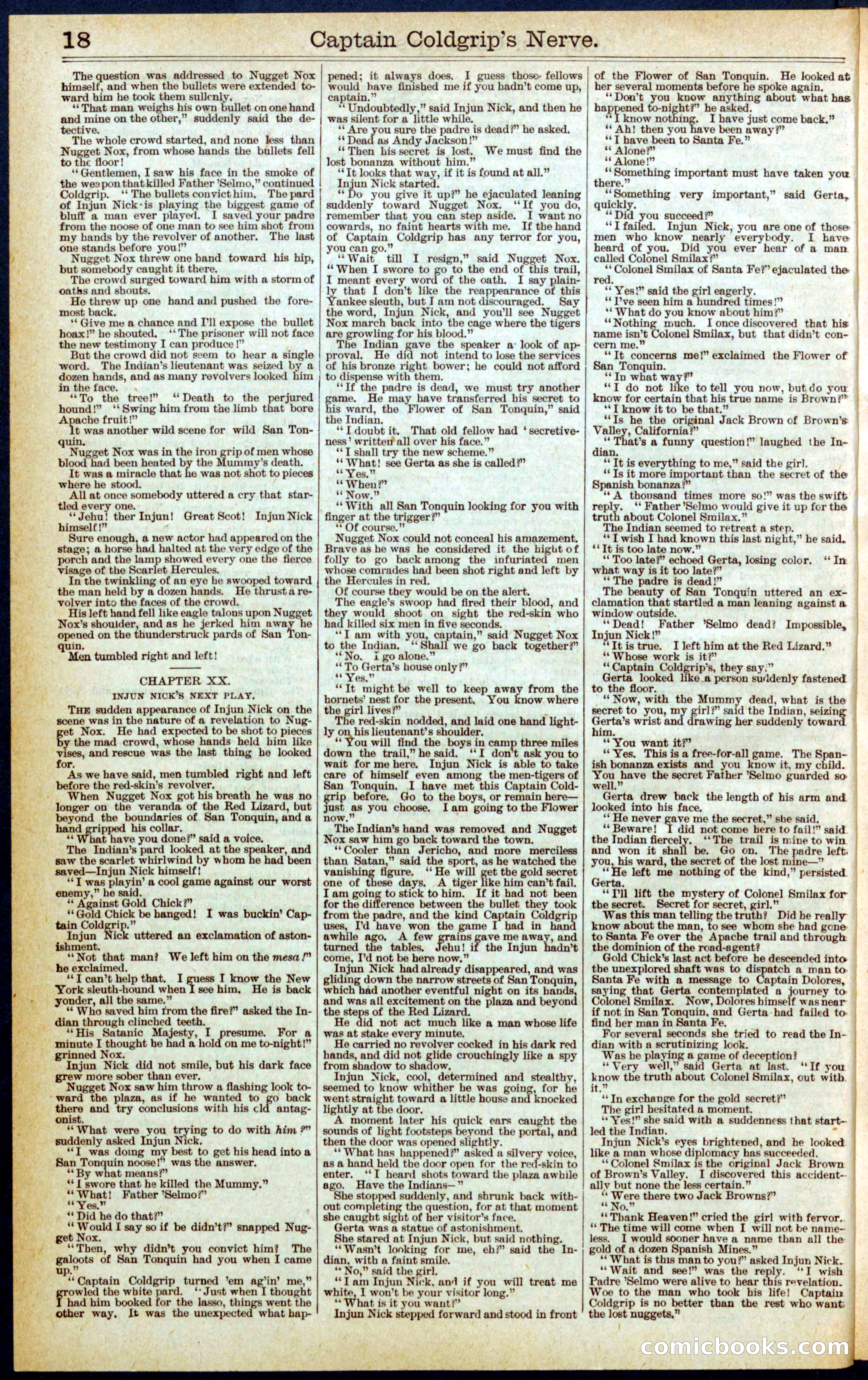 Beadle's Dime Library No. 407 — page 18 of 32