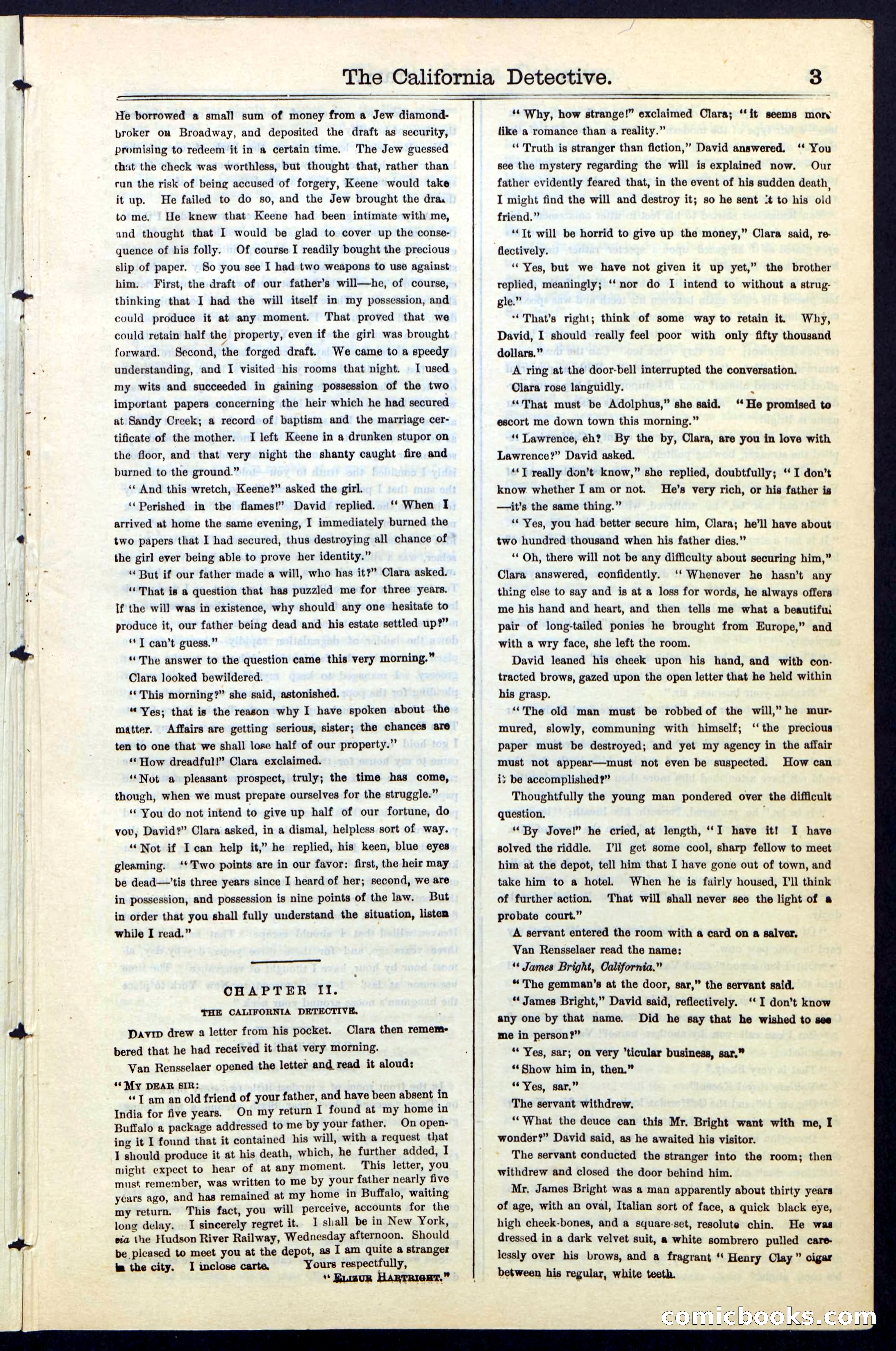 Beadle's Dime Library No. 42 — page 3 of 32