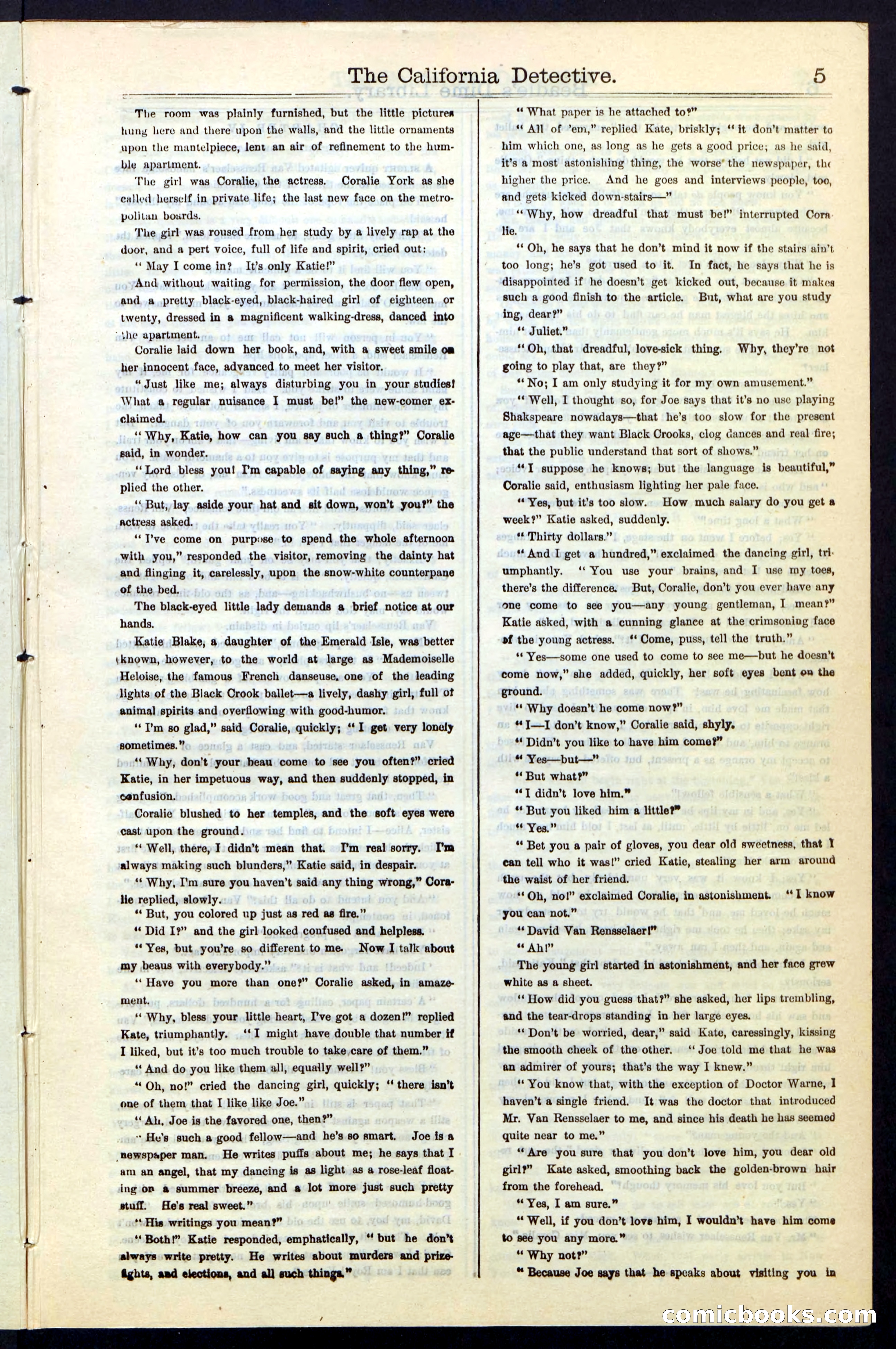 Beadle's Dime Library No. 42 — page 5 of 32