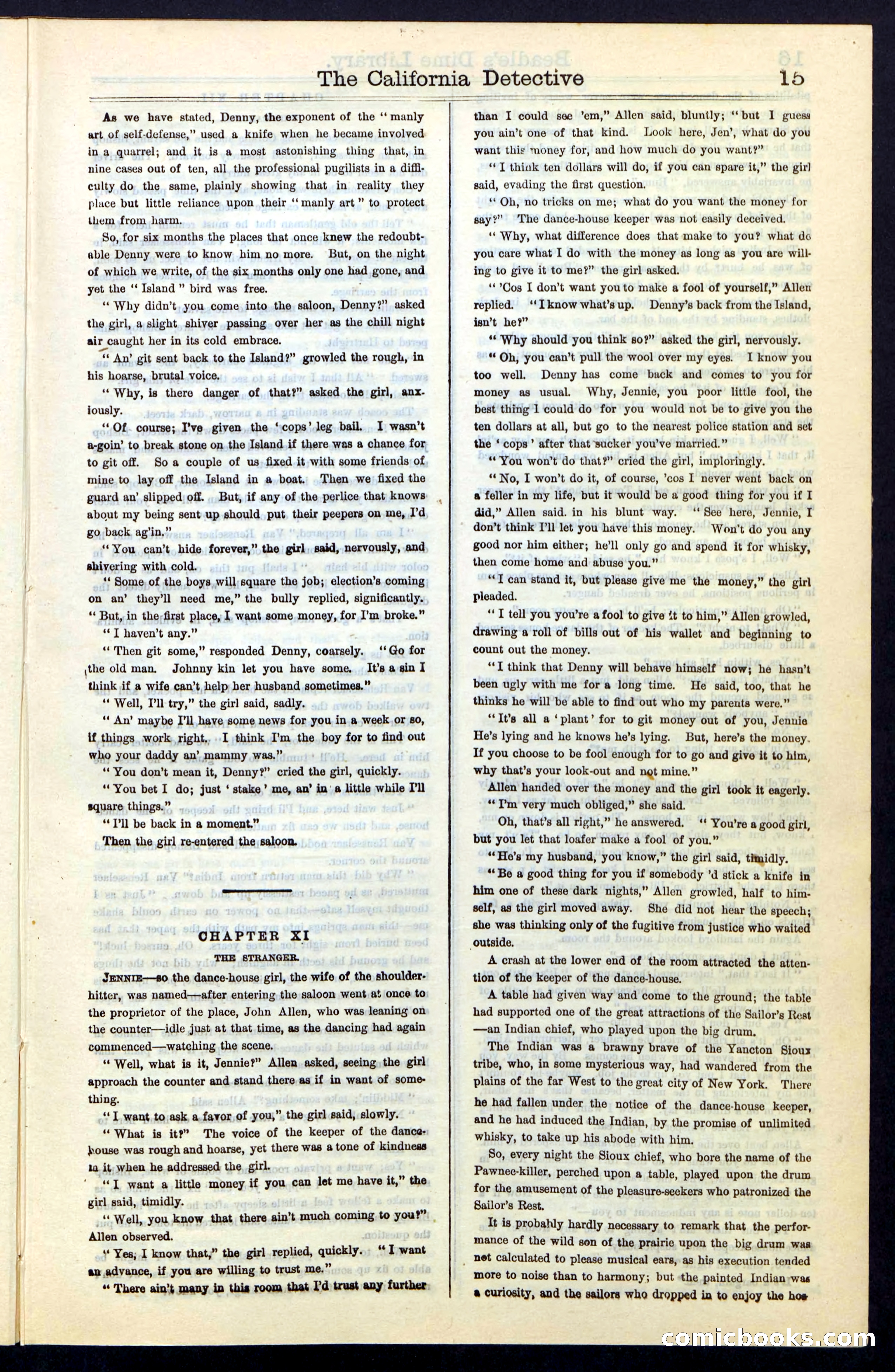 Beadle's Dime Library No. 42 — page 15 of 32