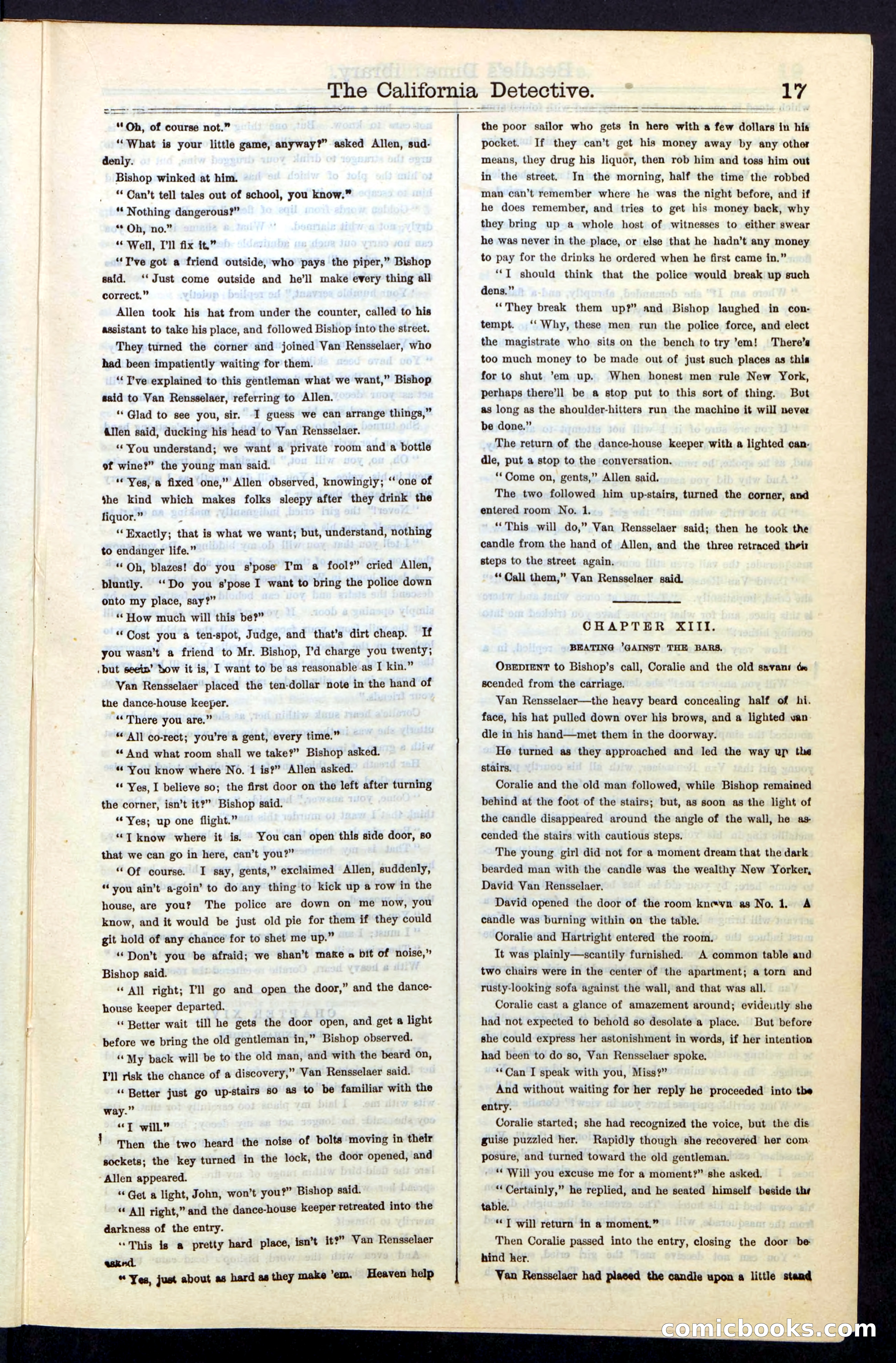 Beadle's Dime Library No. 42 — page 17 of 32