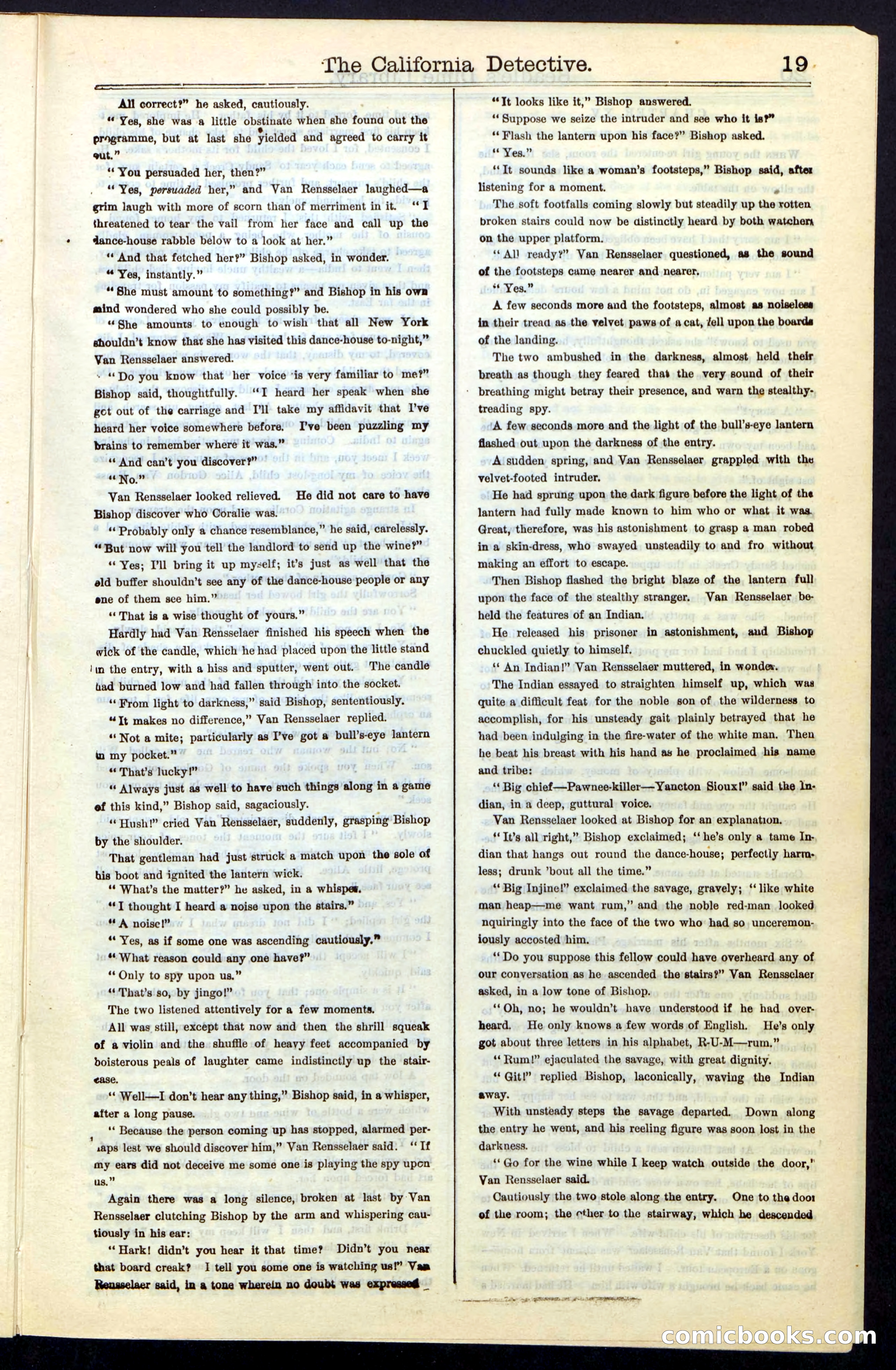 Beadle's Dime Library No. 42 — page 19 of 32