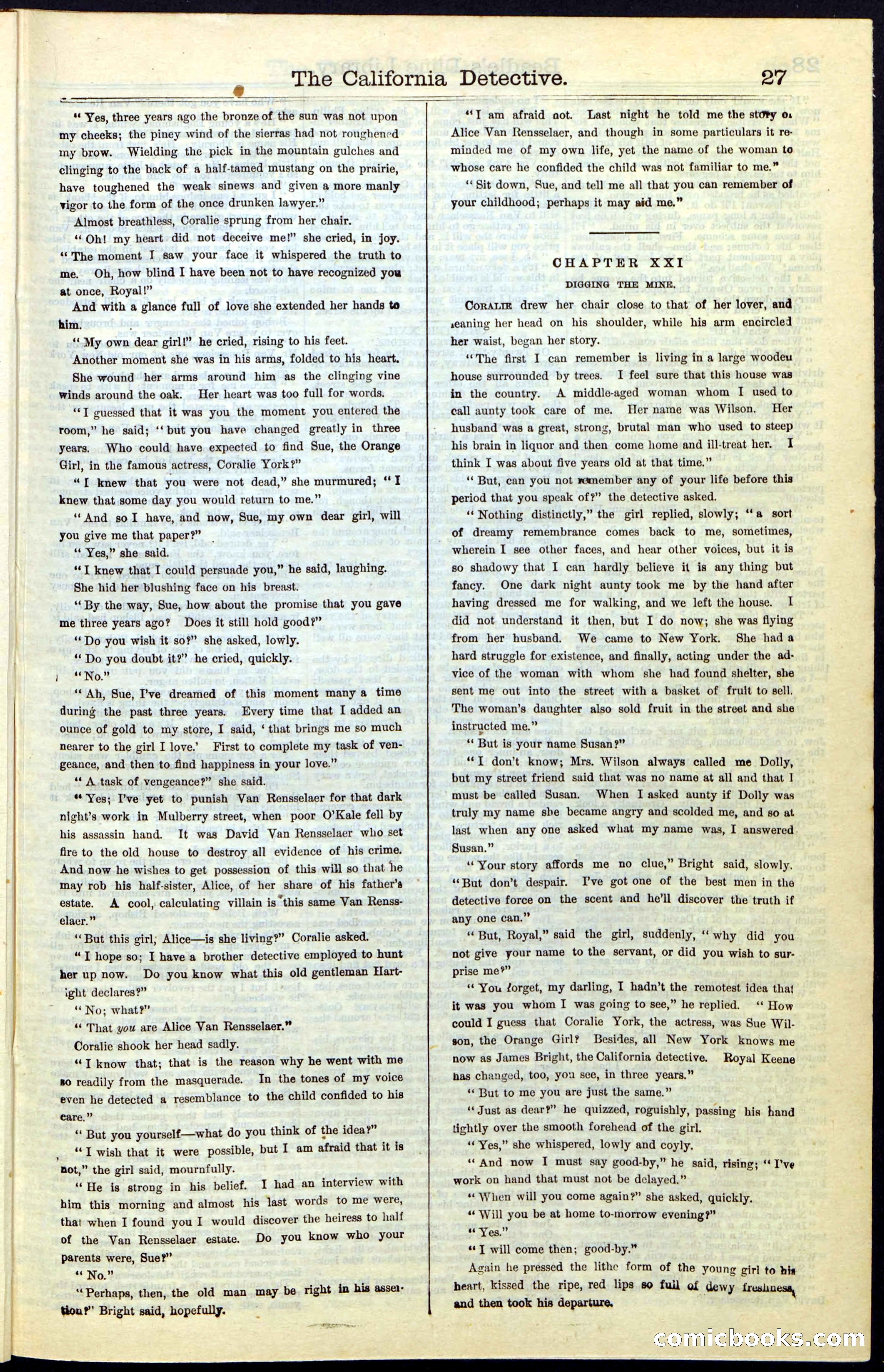 Beadle's Dime Library No. 42 — page 27 of 32