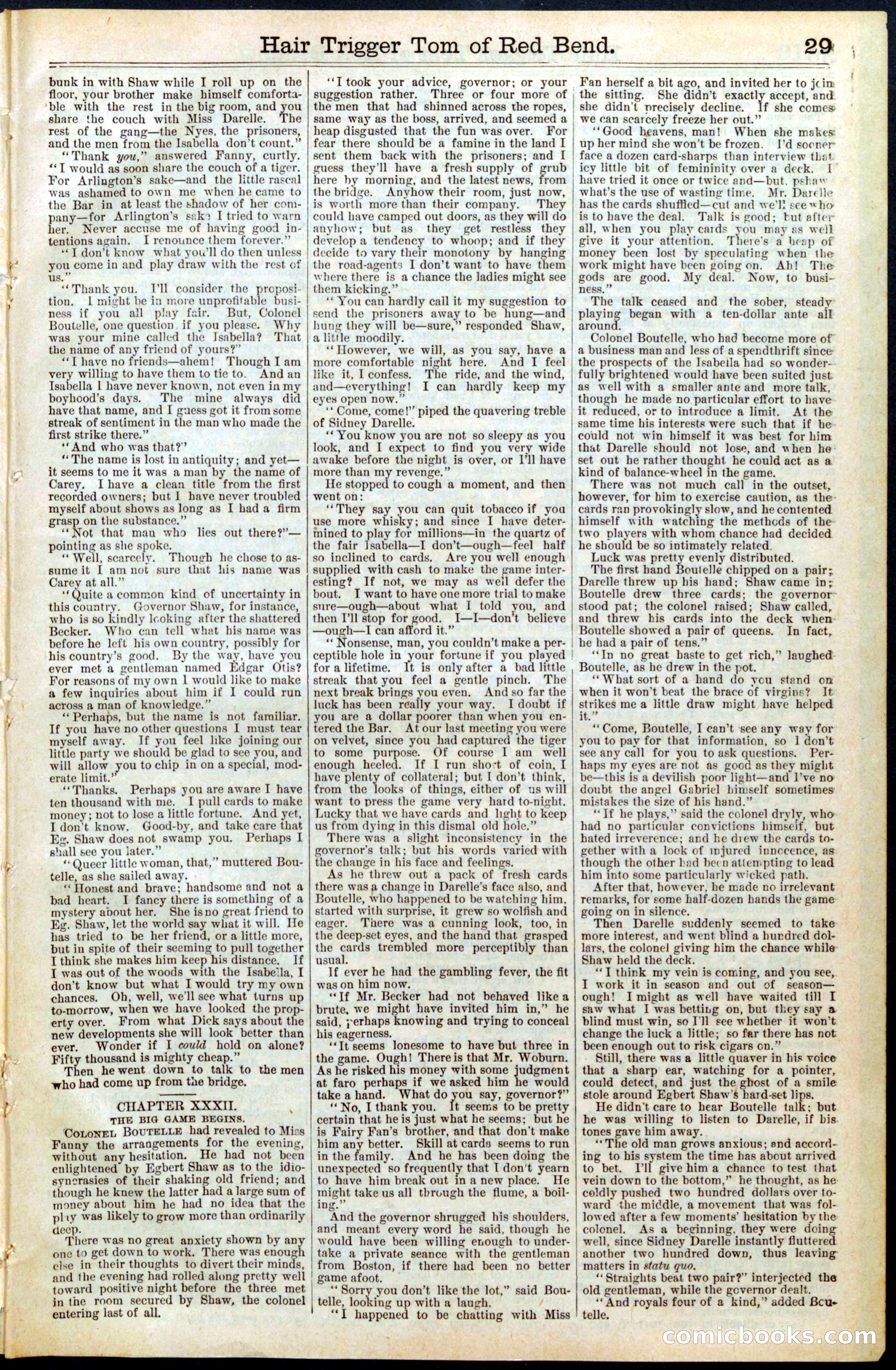 Beadle's Dime Library No. 429 — page 29 of 32