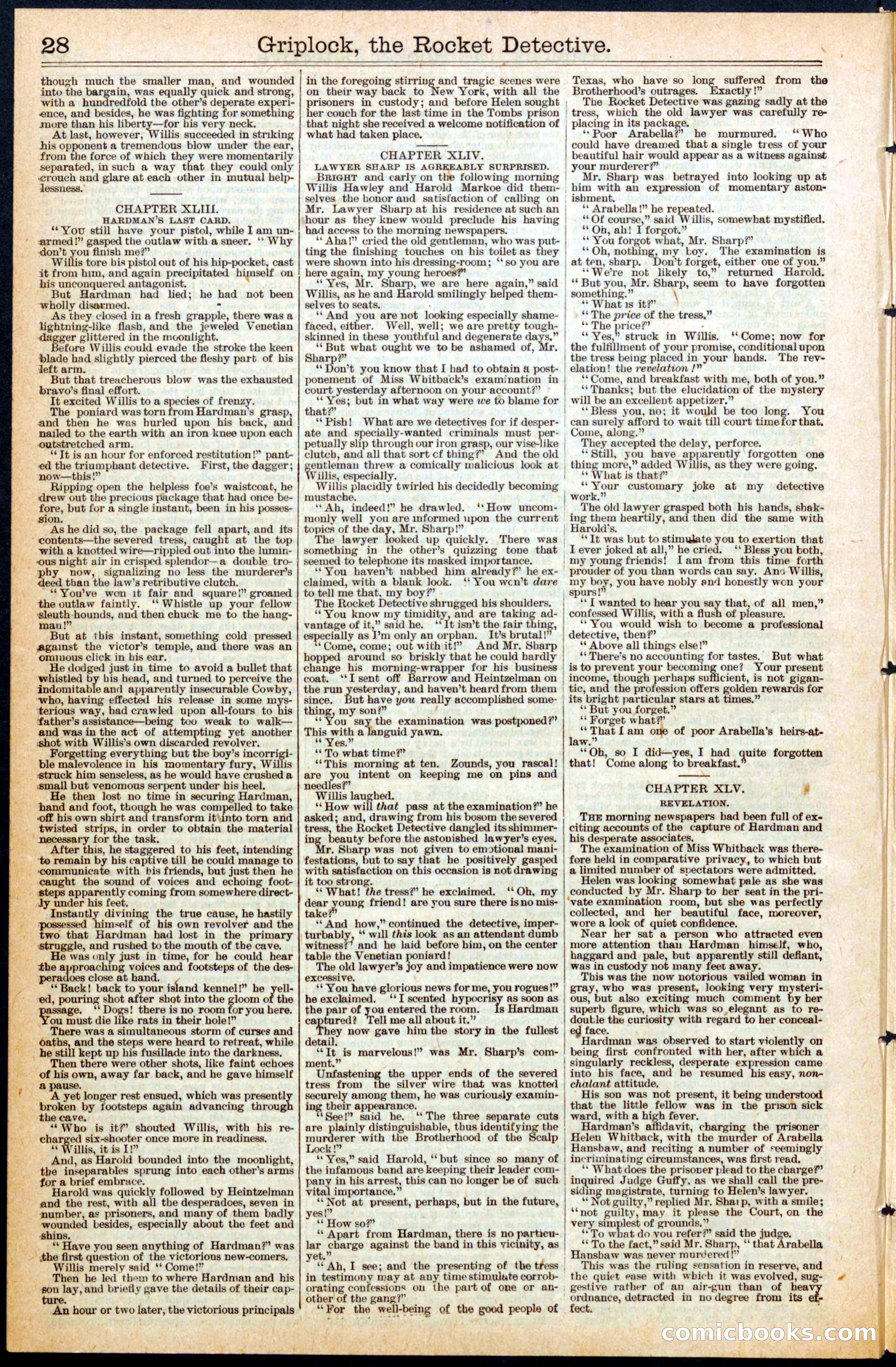 Beadle's Dime Library No. 451 — page 28 of 32