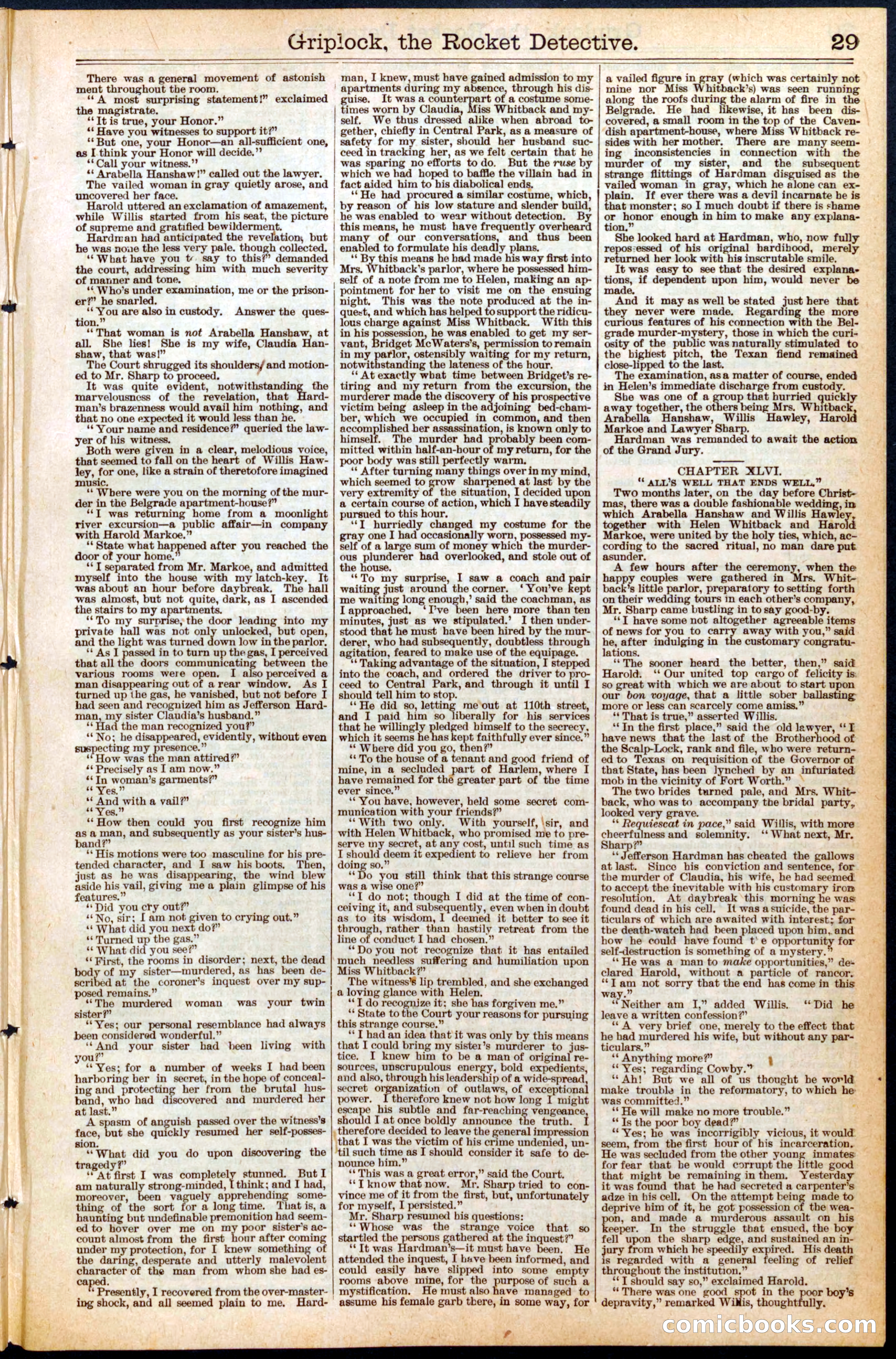 Beadle's Dime Library No. 451 — page 29 of 32