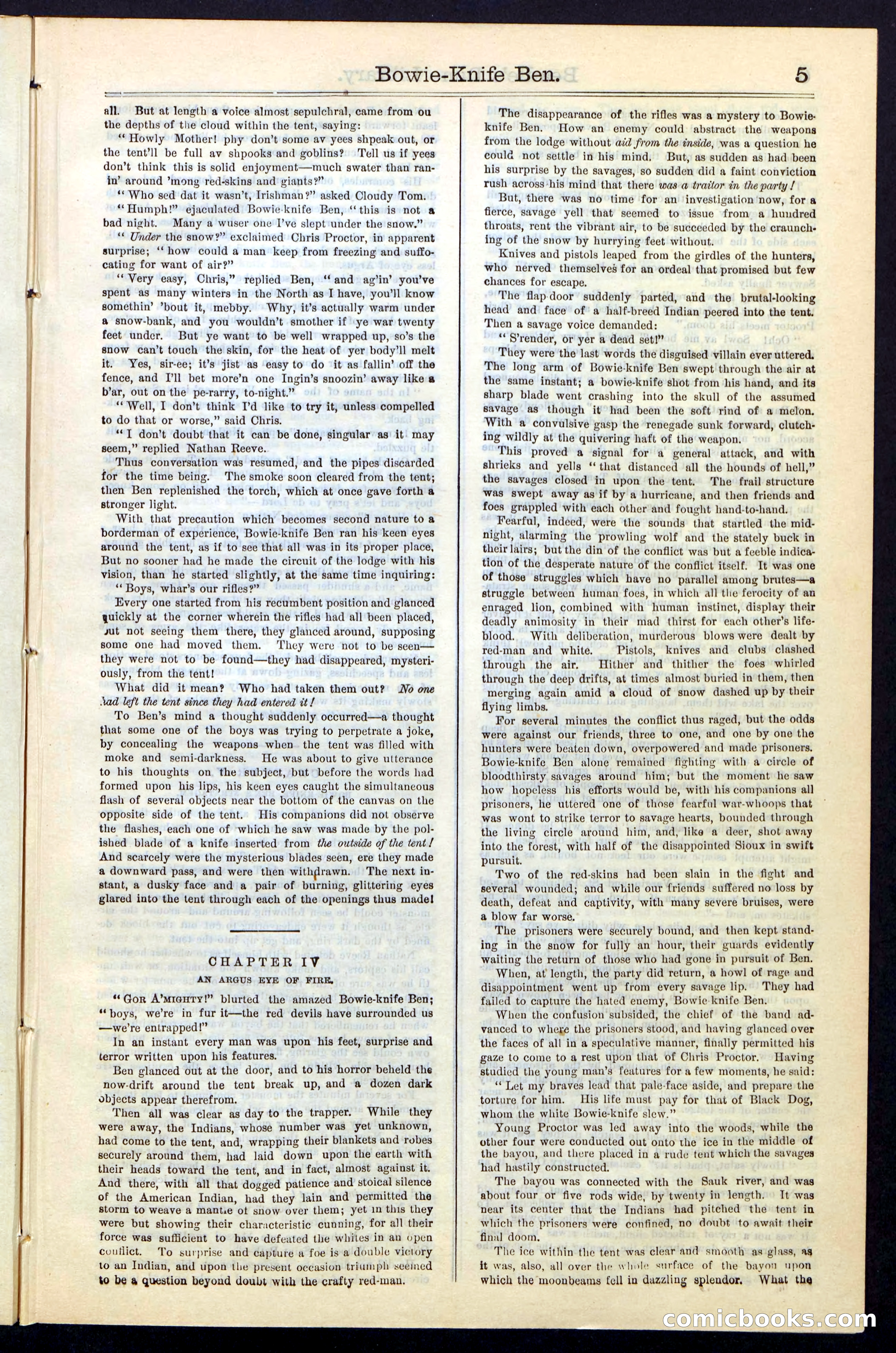 Beadle's New York Dime Library, Vol. IV, No. 46 — page 5 of 40