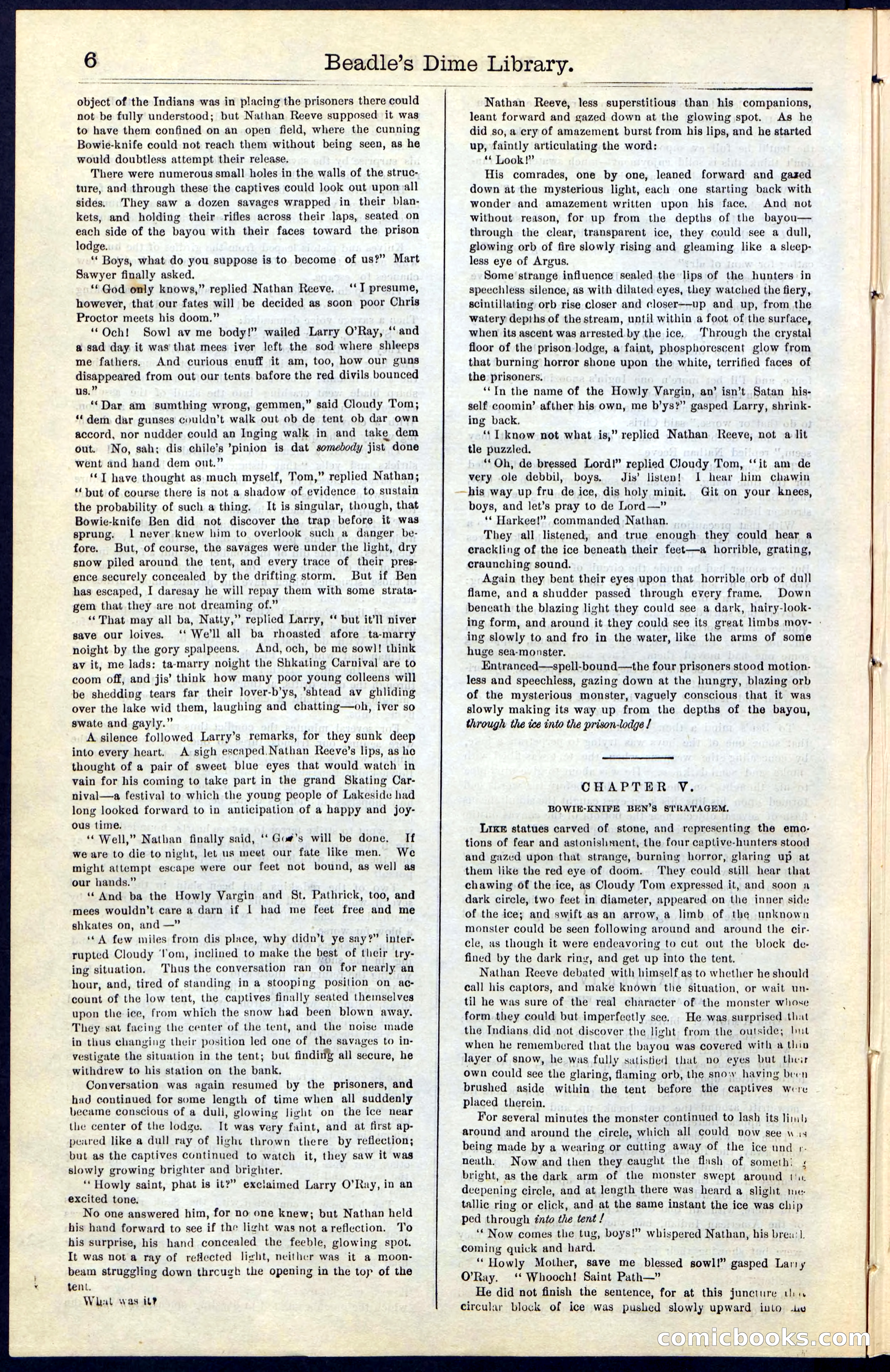 Beadle's New York Dime Library, Vol. IV, No. 46 — page 6 of 40