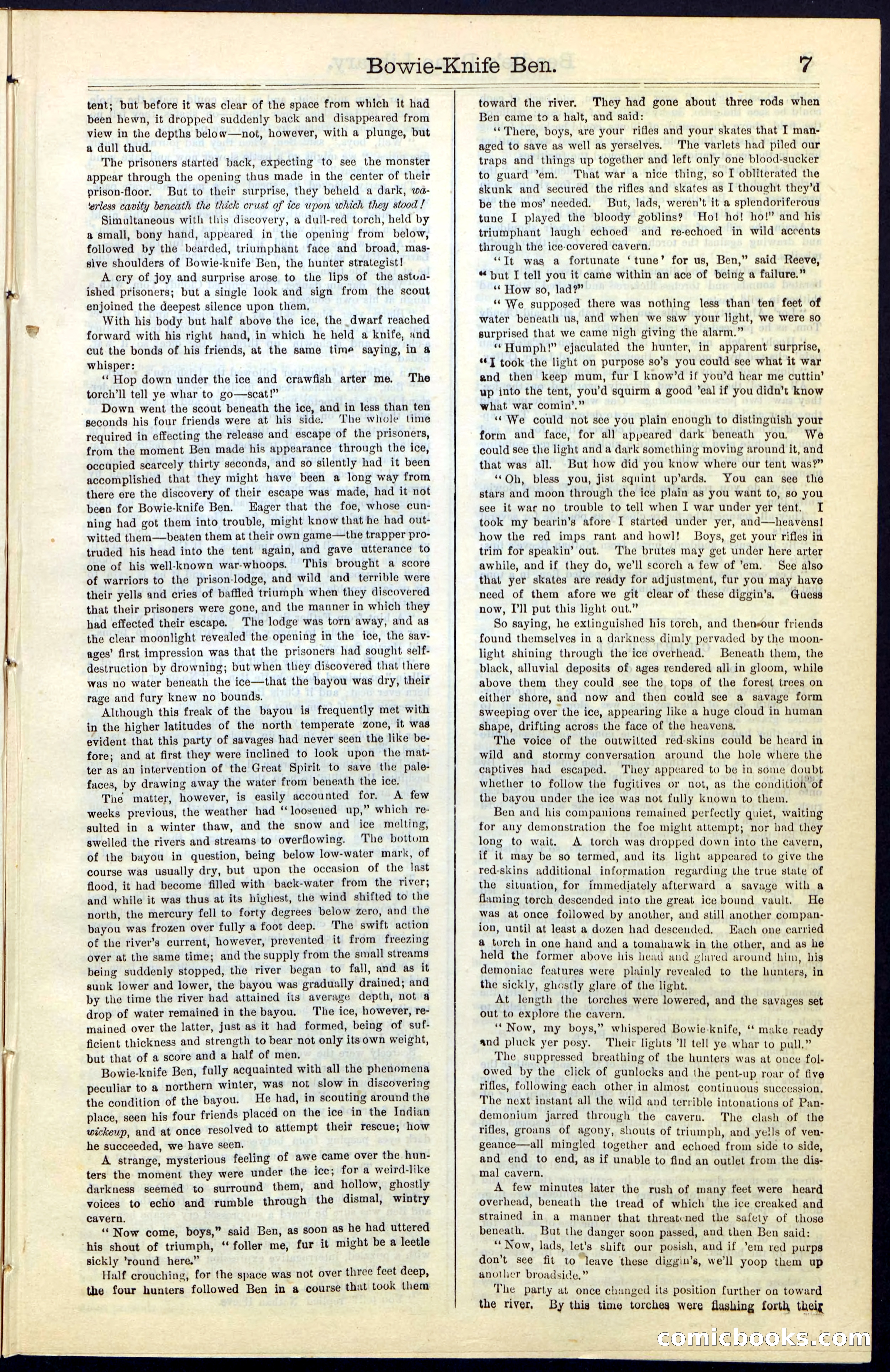 Beadle's New York Dime Library, Vol. IV, No. 46 — page 7 of 40