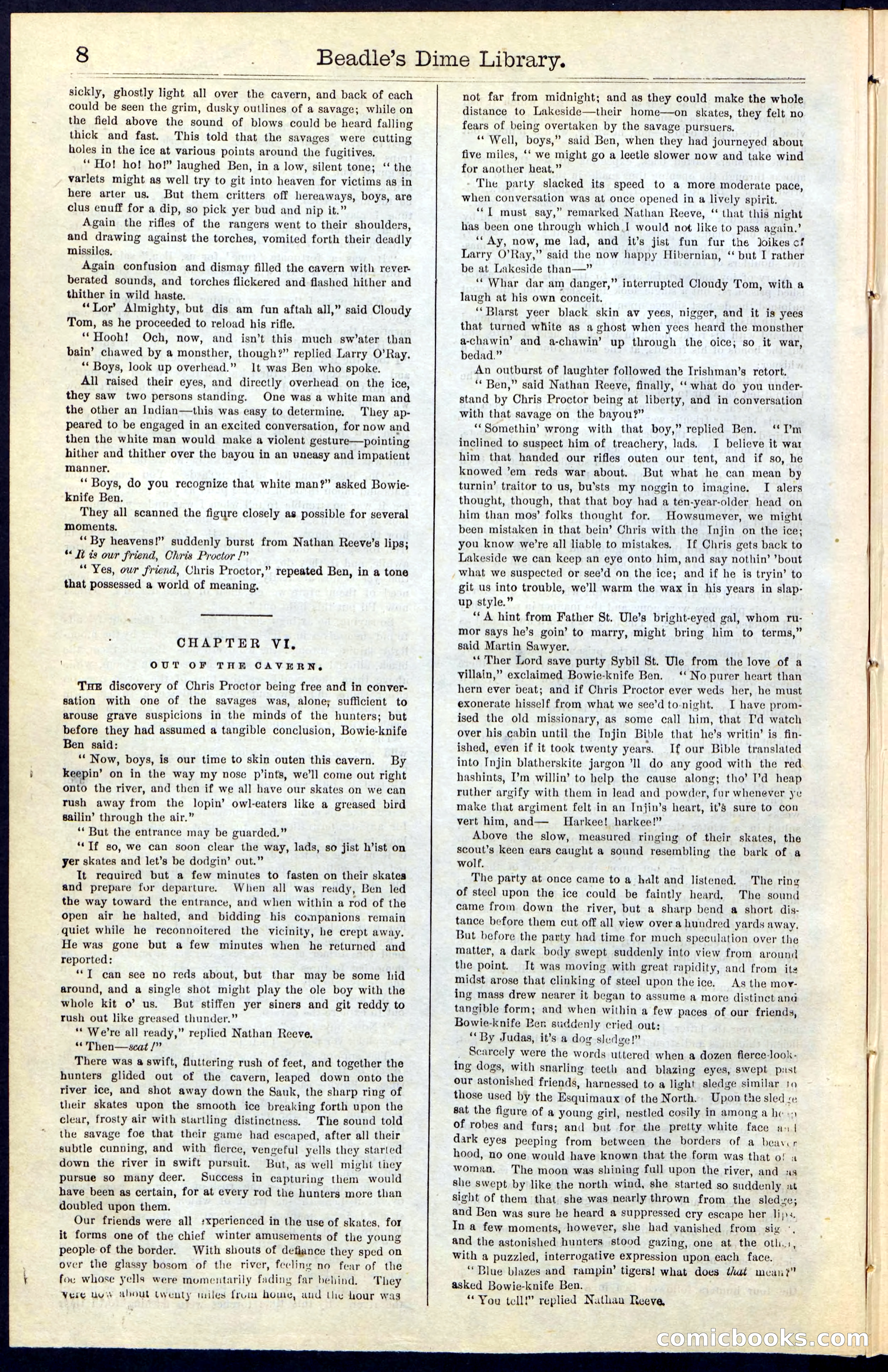 Beadle's New York Dime Library, Vol. IV, No. 46 — page 8 of 40