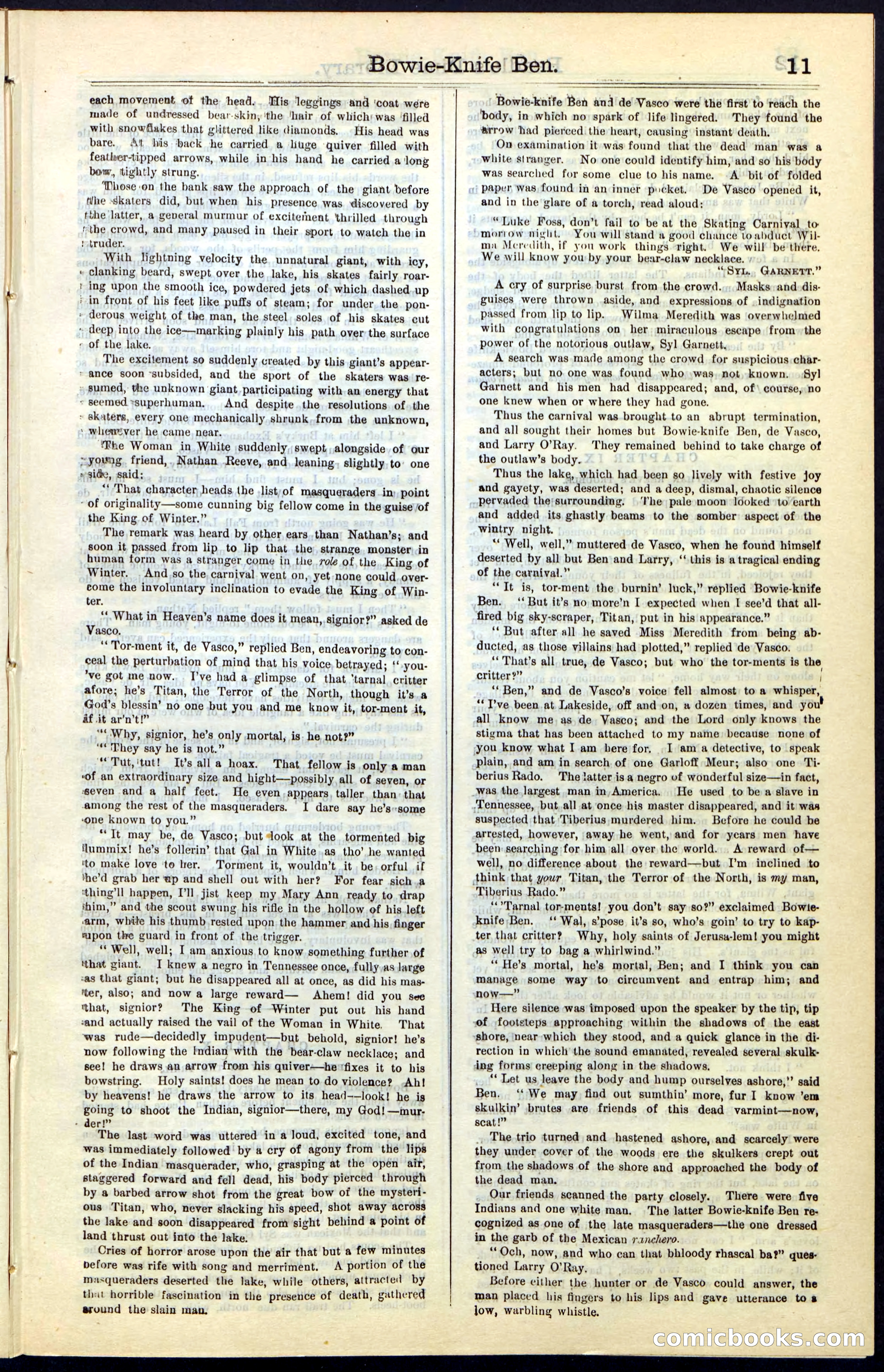 Beadle's New York Dime Library, Vol. IV, No. 46 — page 11 of 40