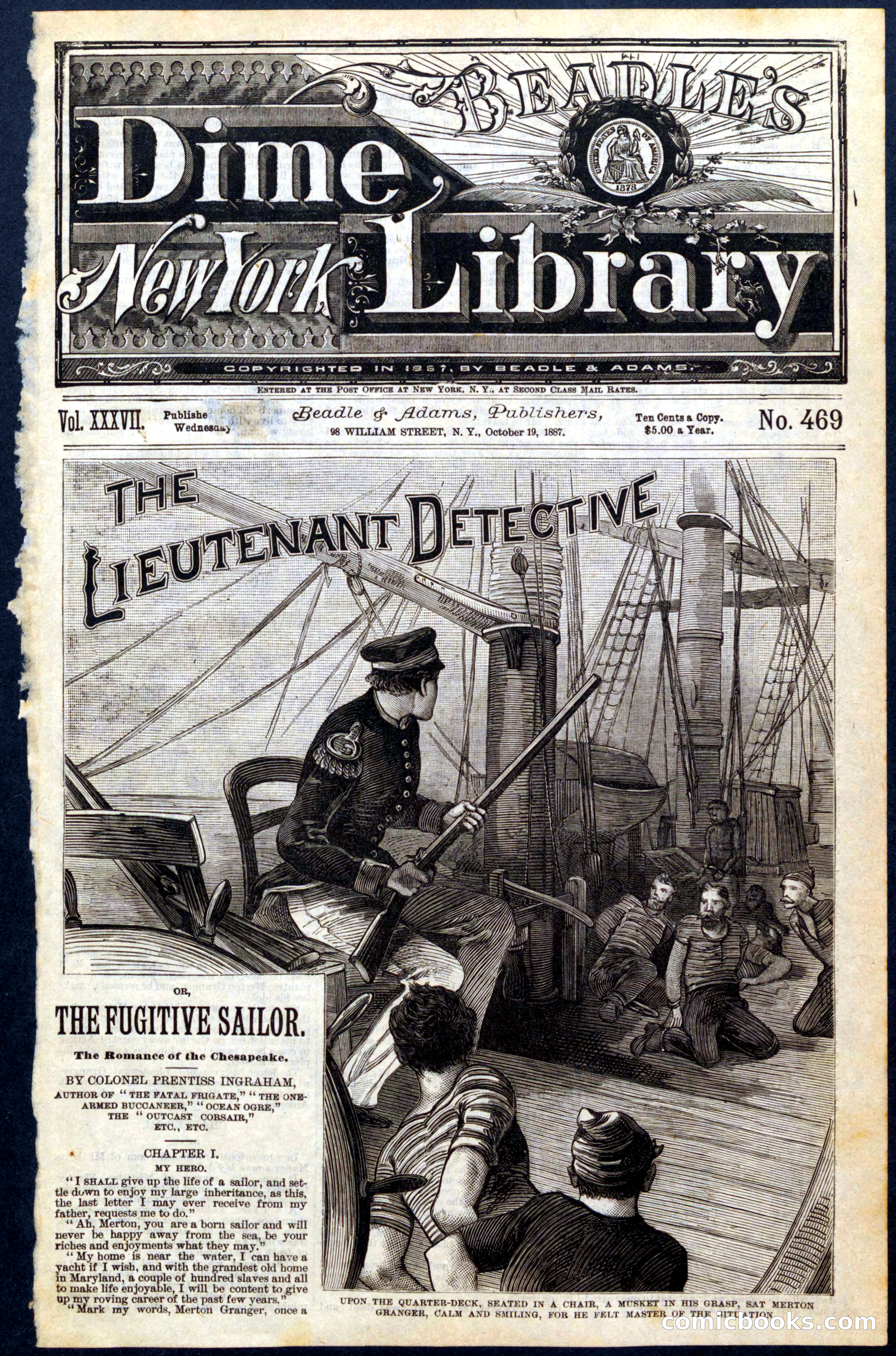 Beadle's New York Dime Library, No. 469 — page 1 of 32