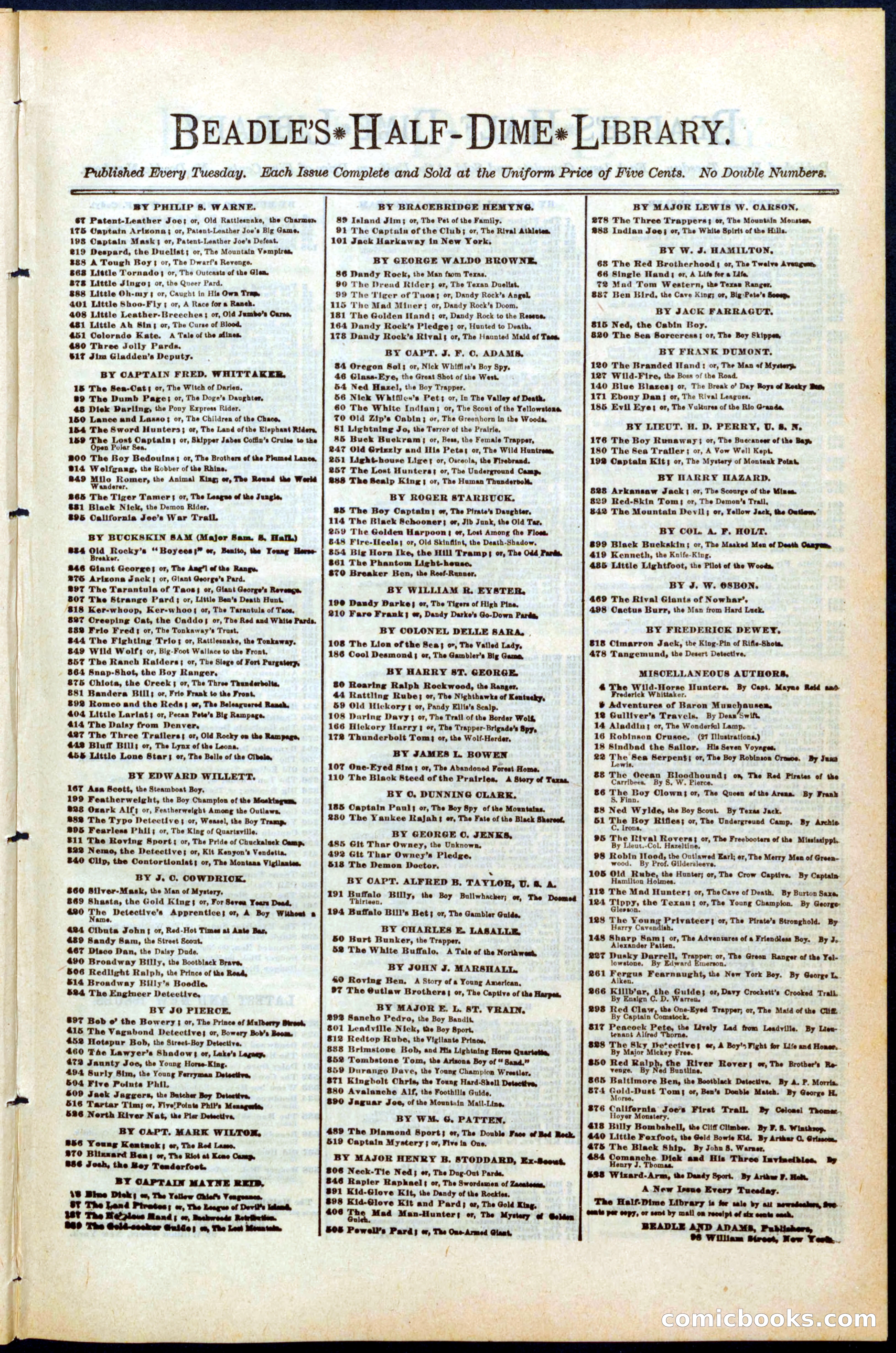 Beadle's New York Dime Library No. 470 — page 29 of 32