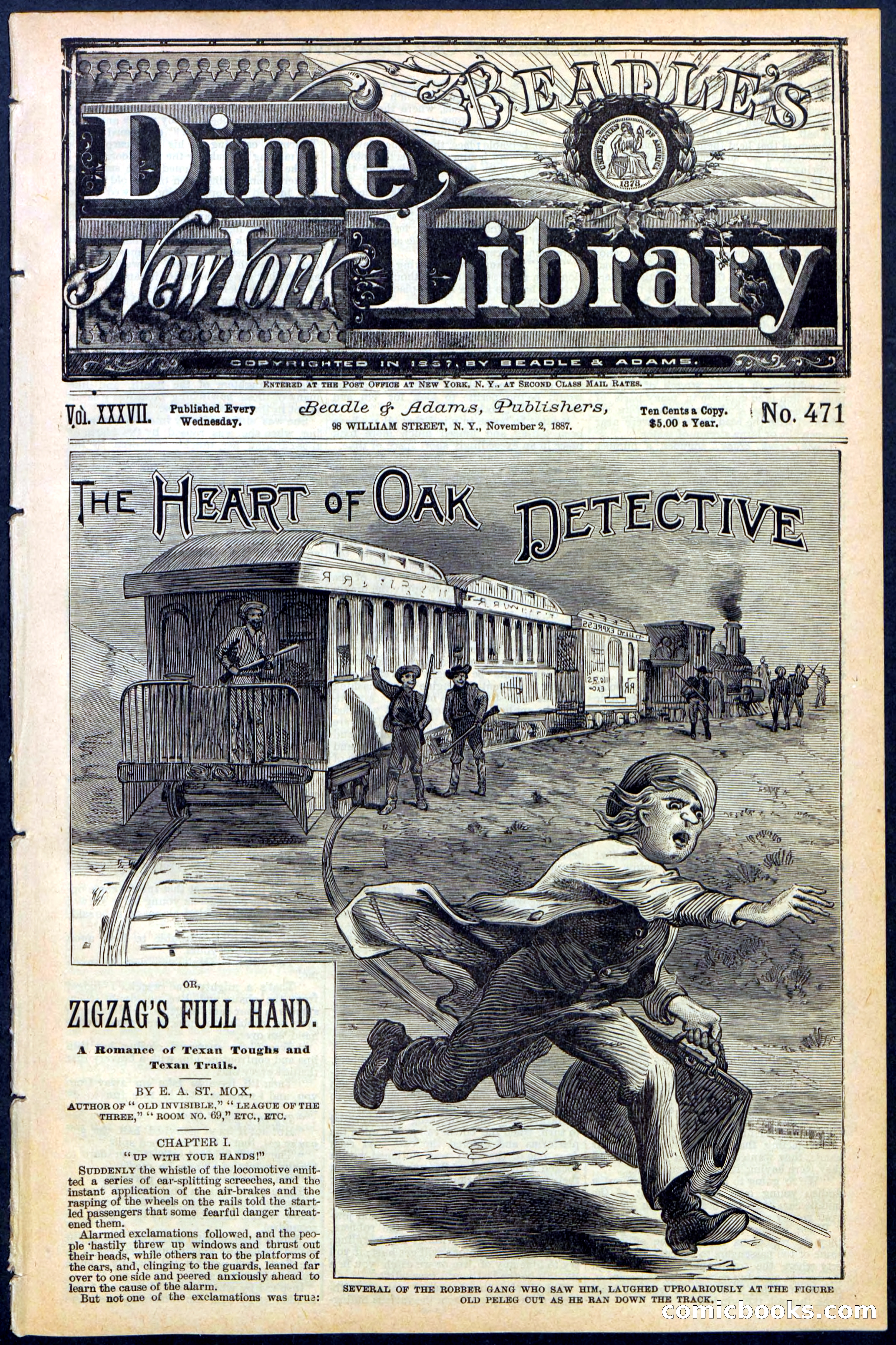 Beadle's New York Dime Library No. 471 — page 1 of 32