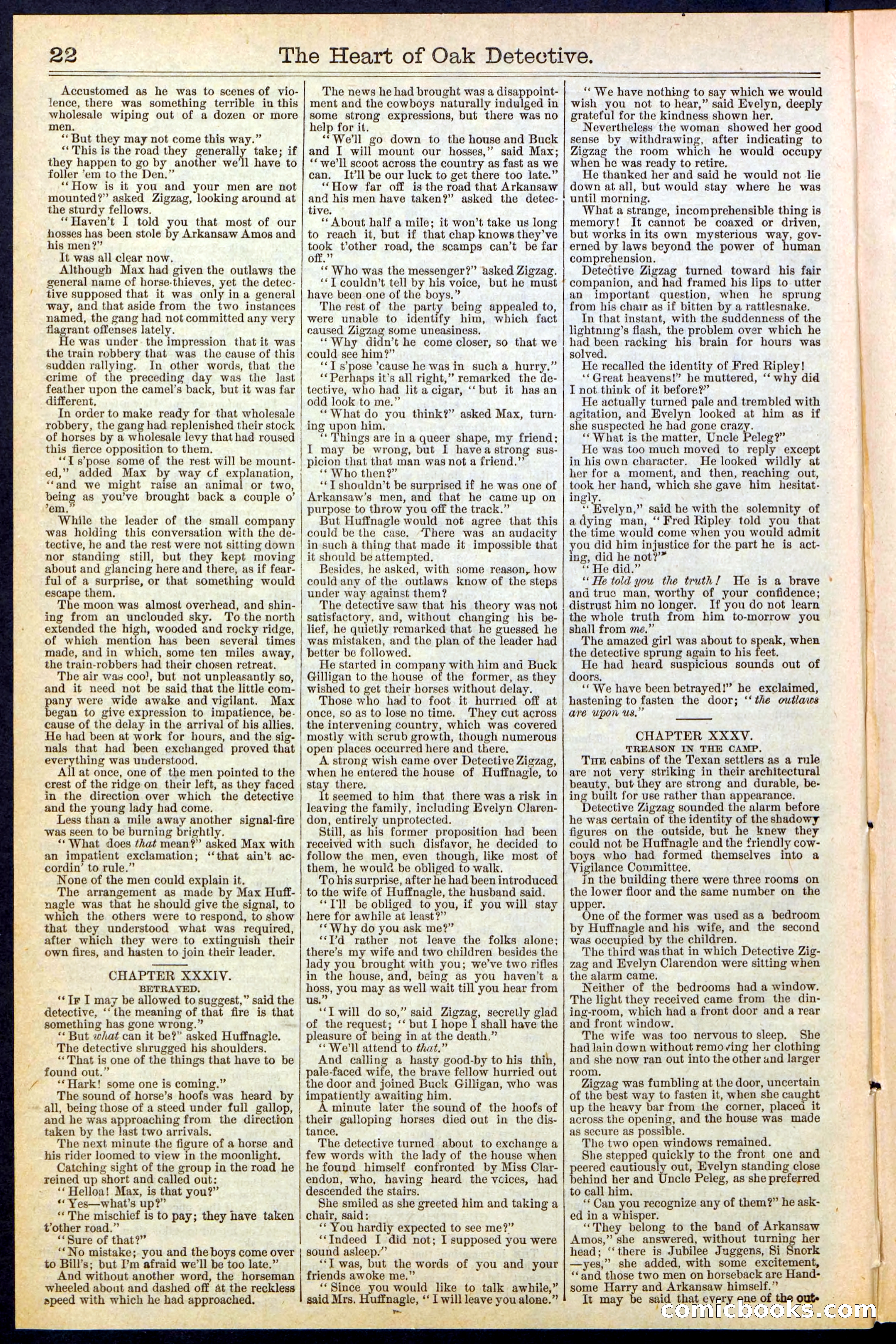 Beadle's New York Dime Library No. 471 — page 22 of 32