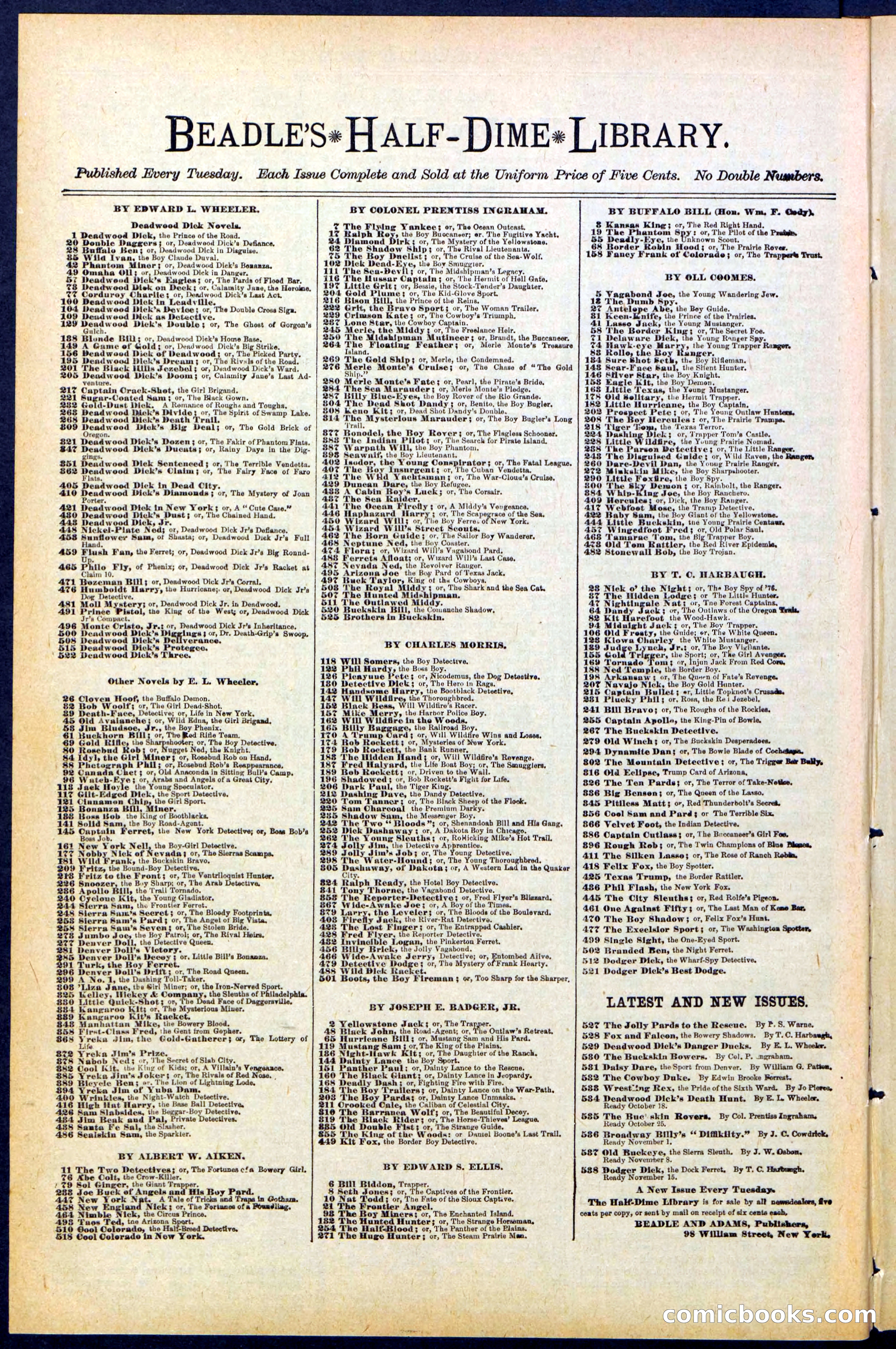 Beadle's New York Dime Library No. 471 — page 30 of 32