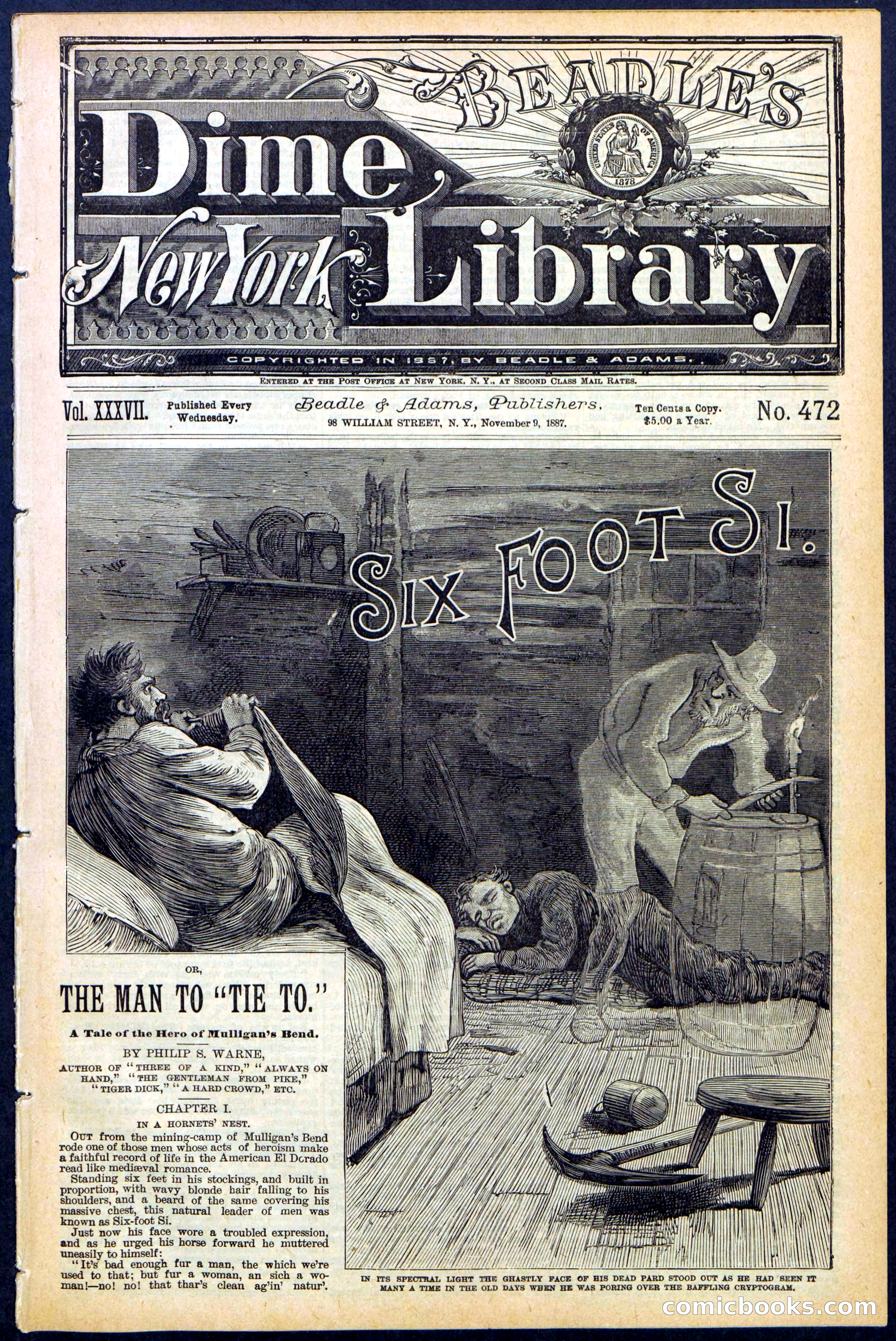 Beadle's New York Dime Library, No. 472 — page 1 of 32