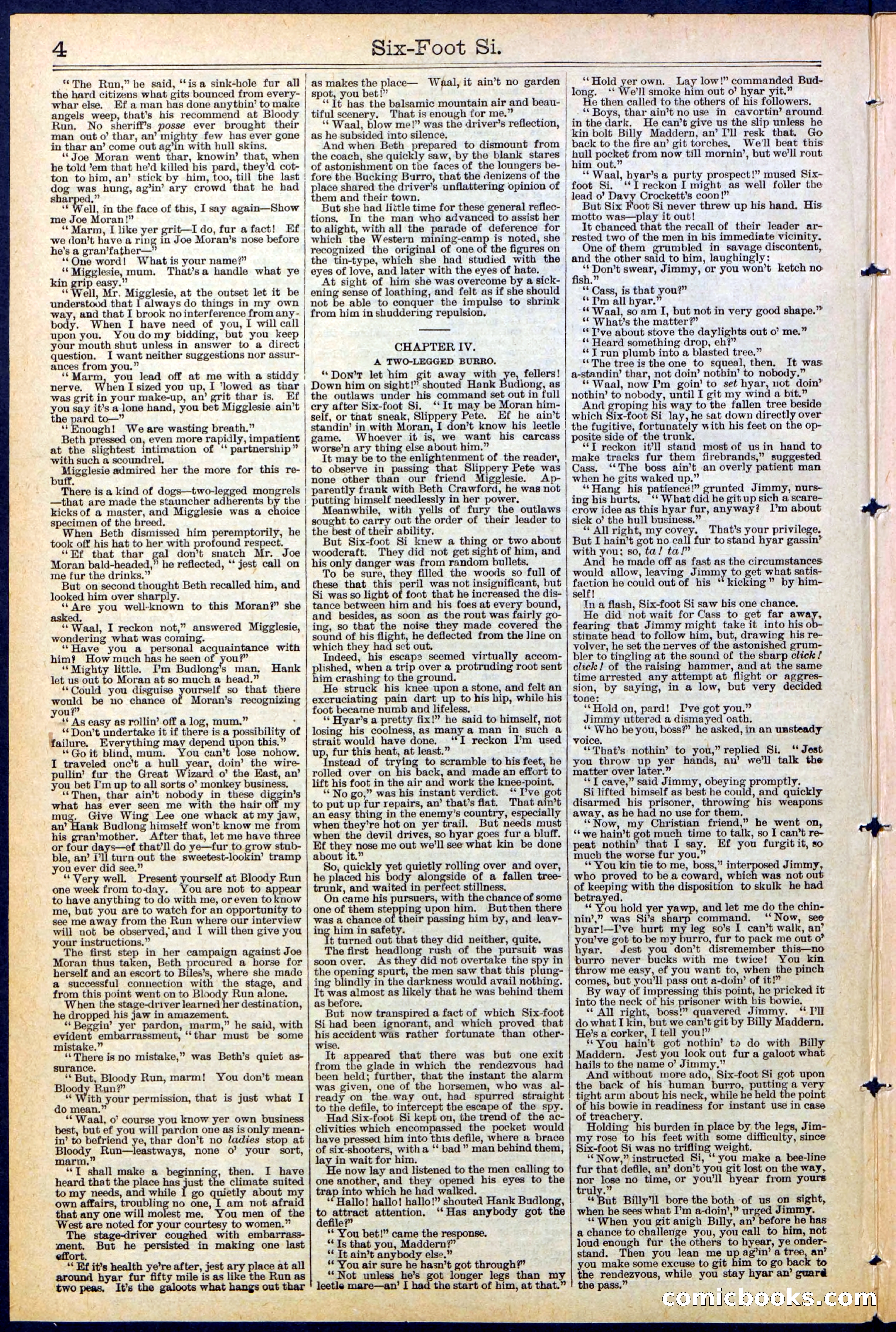 Beadle's New York Dime Library, No. 472 — page 4 of 32