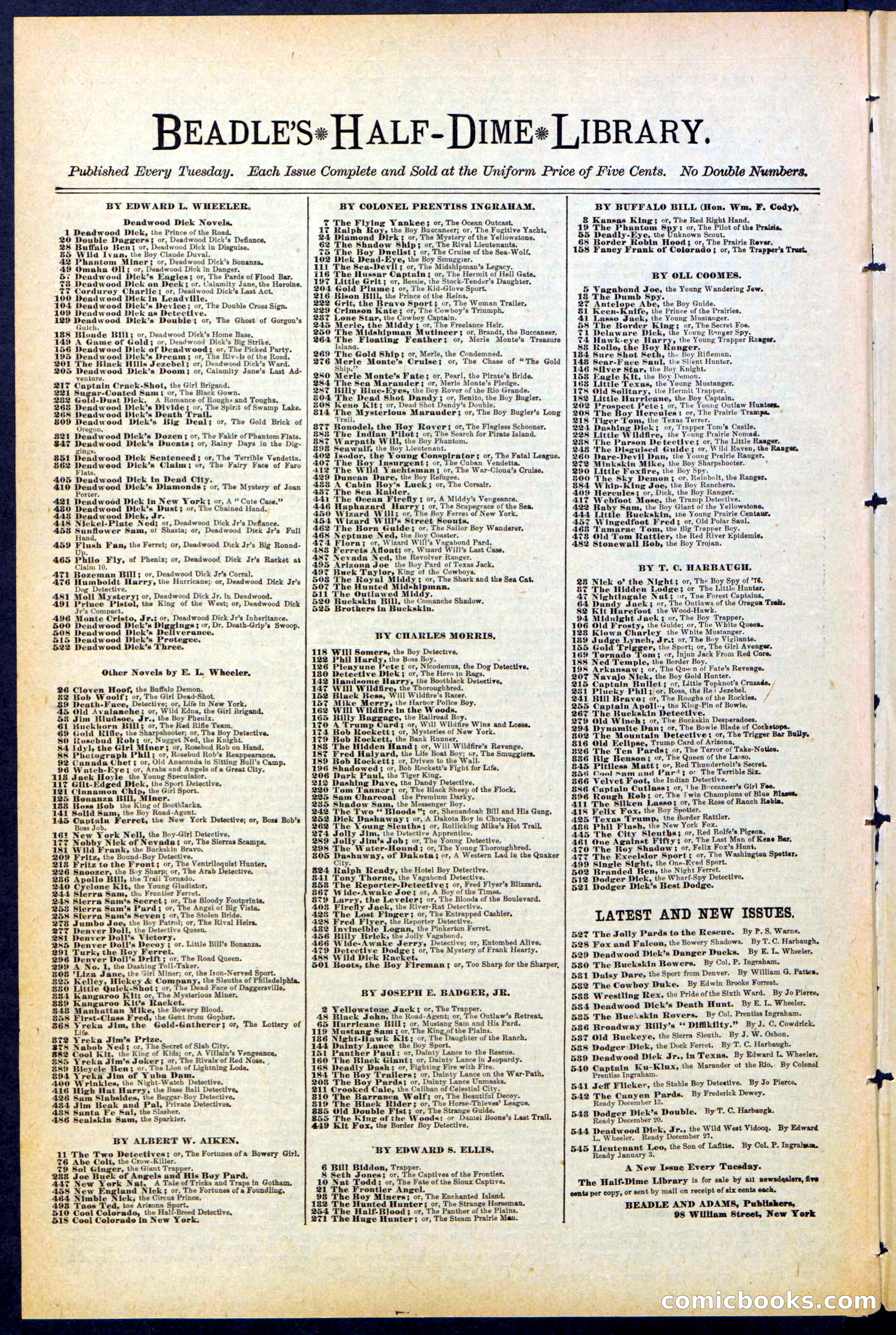 Beadle's New York Dime Library, No. 472 — page 30 of 32