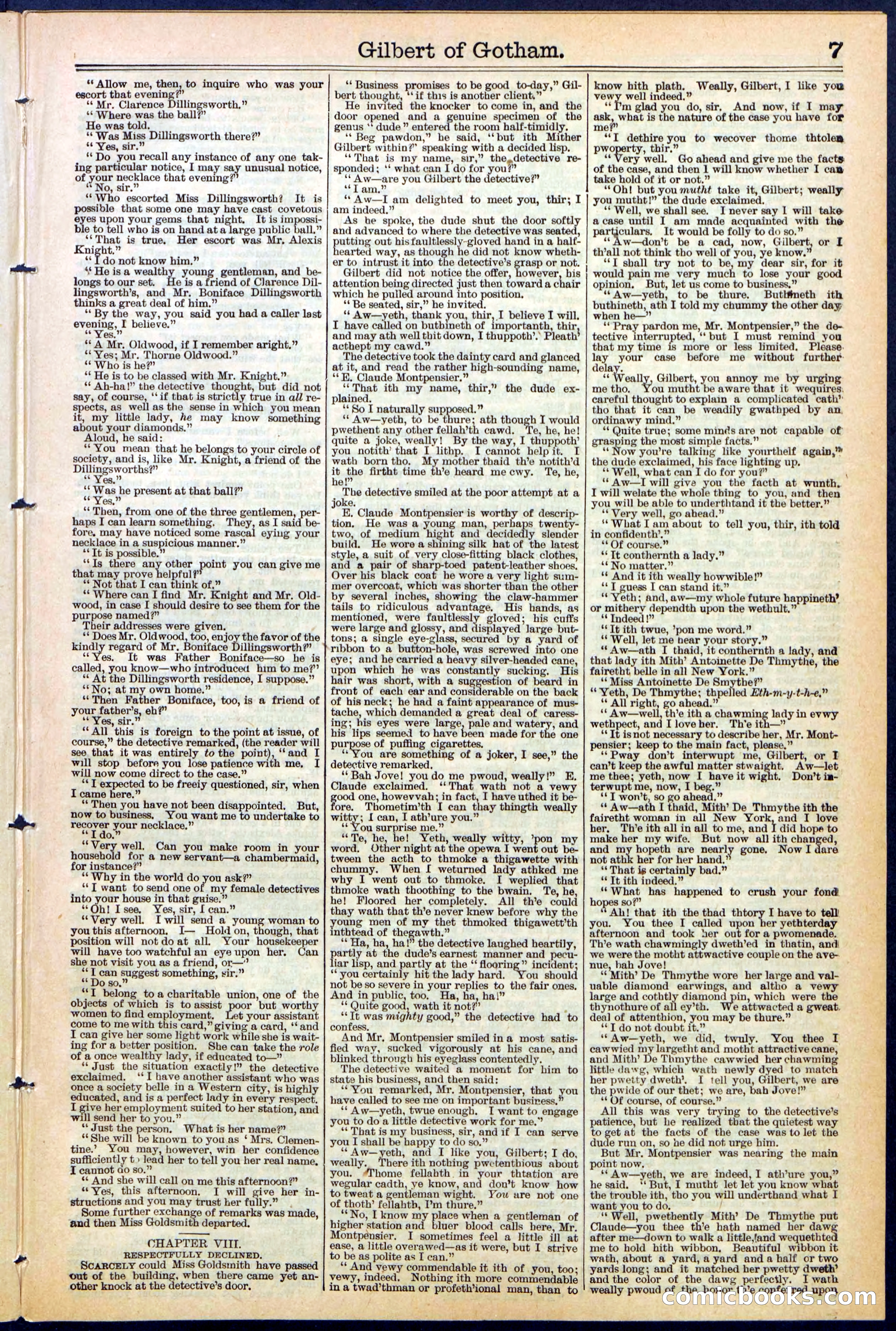 Beadle's Dime Library No. 473 — page 7 of 32