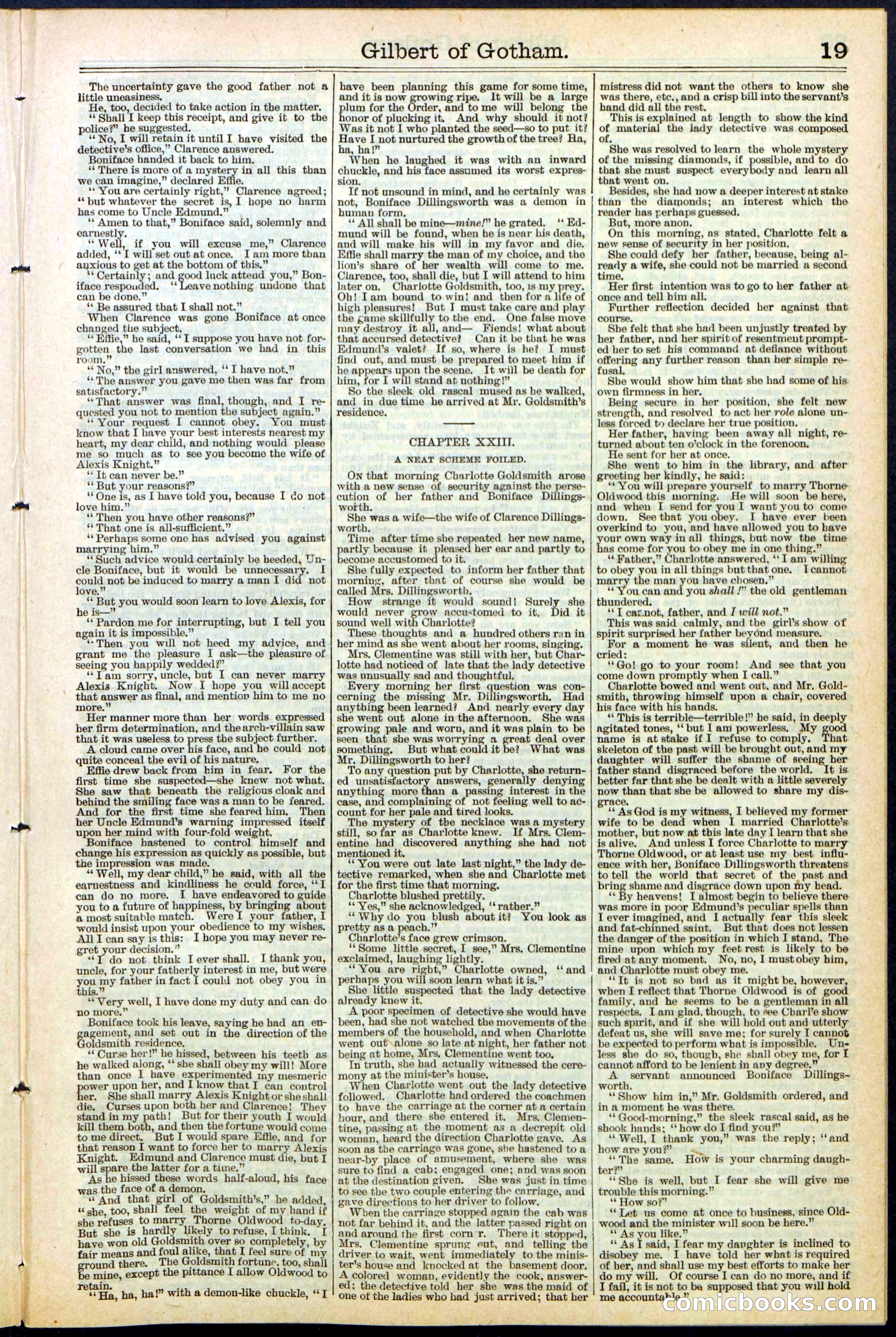Beadle's Dime Library No. 473 — page 19 of 32