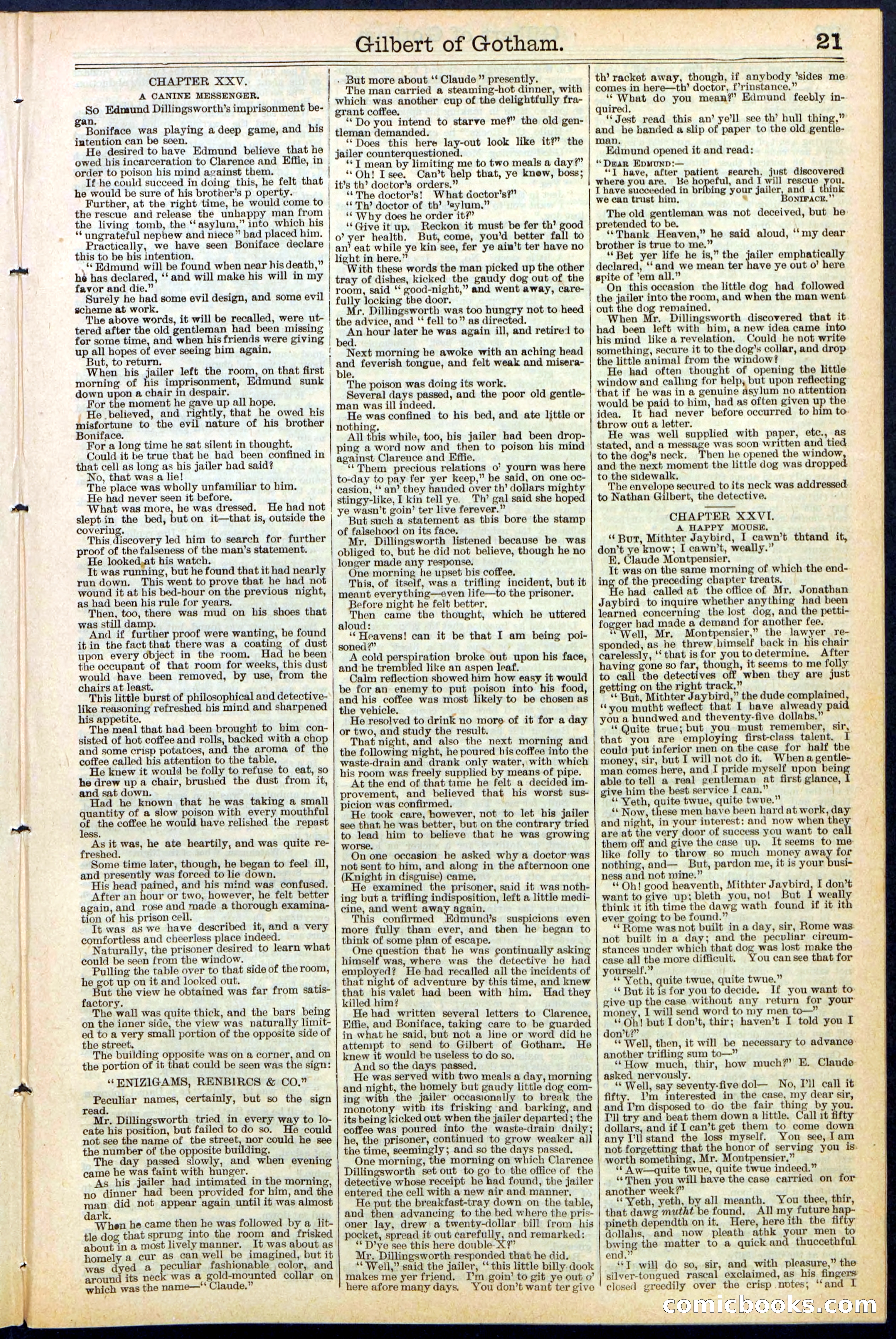 Beadle's Dime Library No. 473 — page 21 of 32