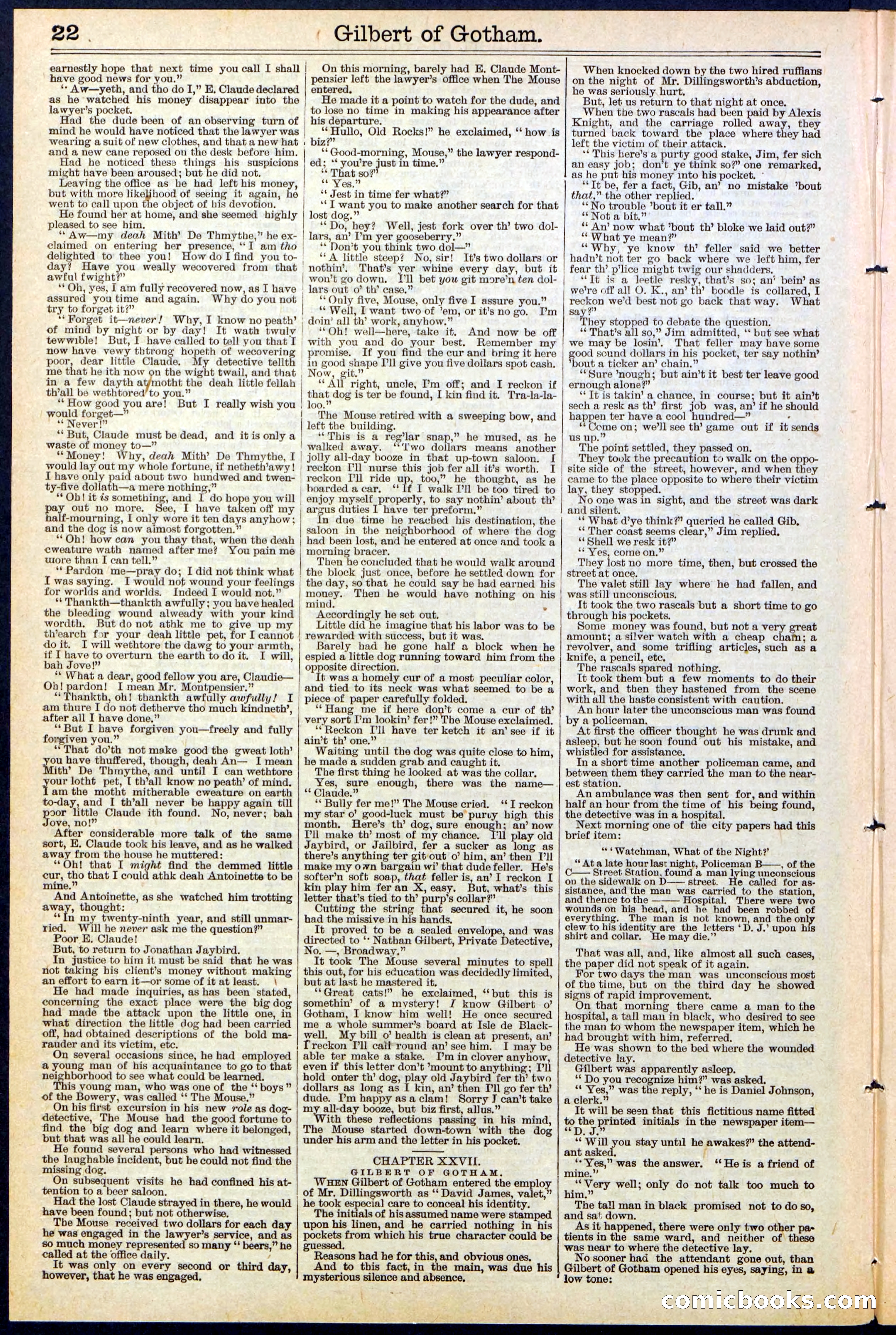 Beadle's Dime Library No. 473 — page 22 of 32