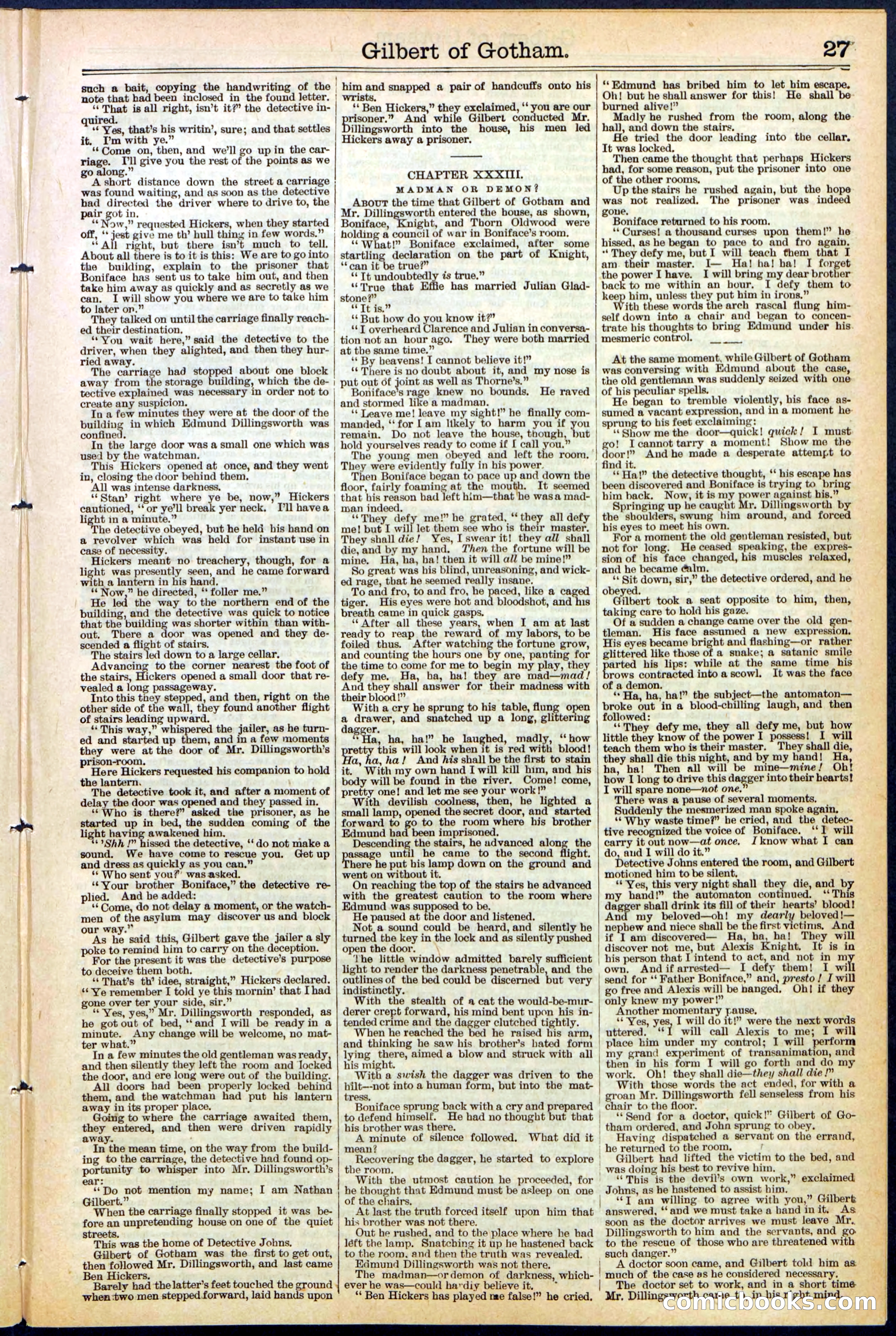 Beadle's Dime Library No. 473 — page 27 of 32