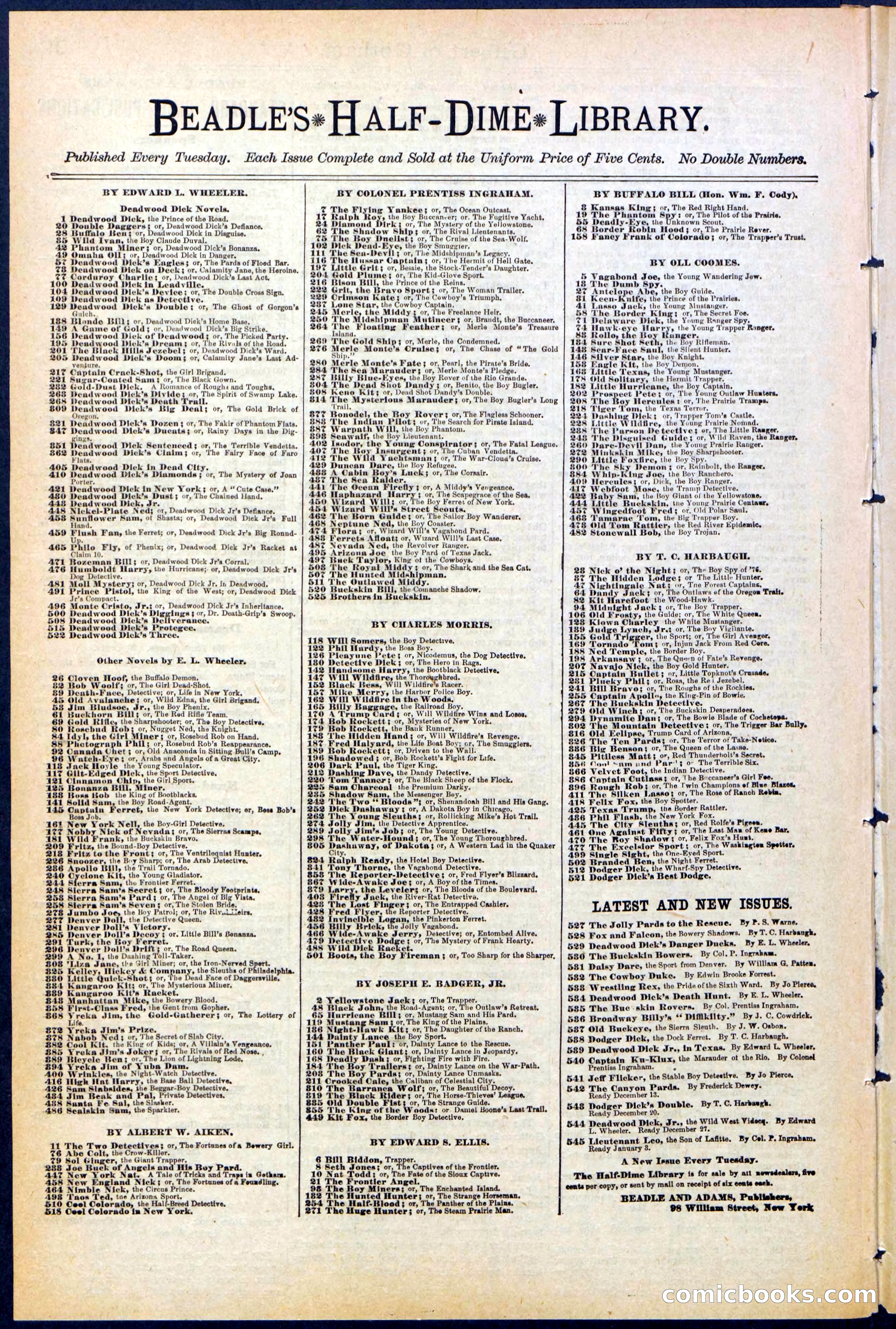 Beadle's Dime Library No. 473 — page 30 of 32