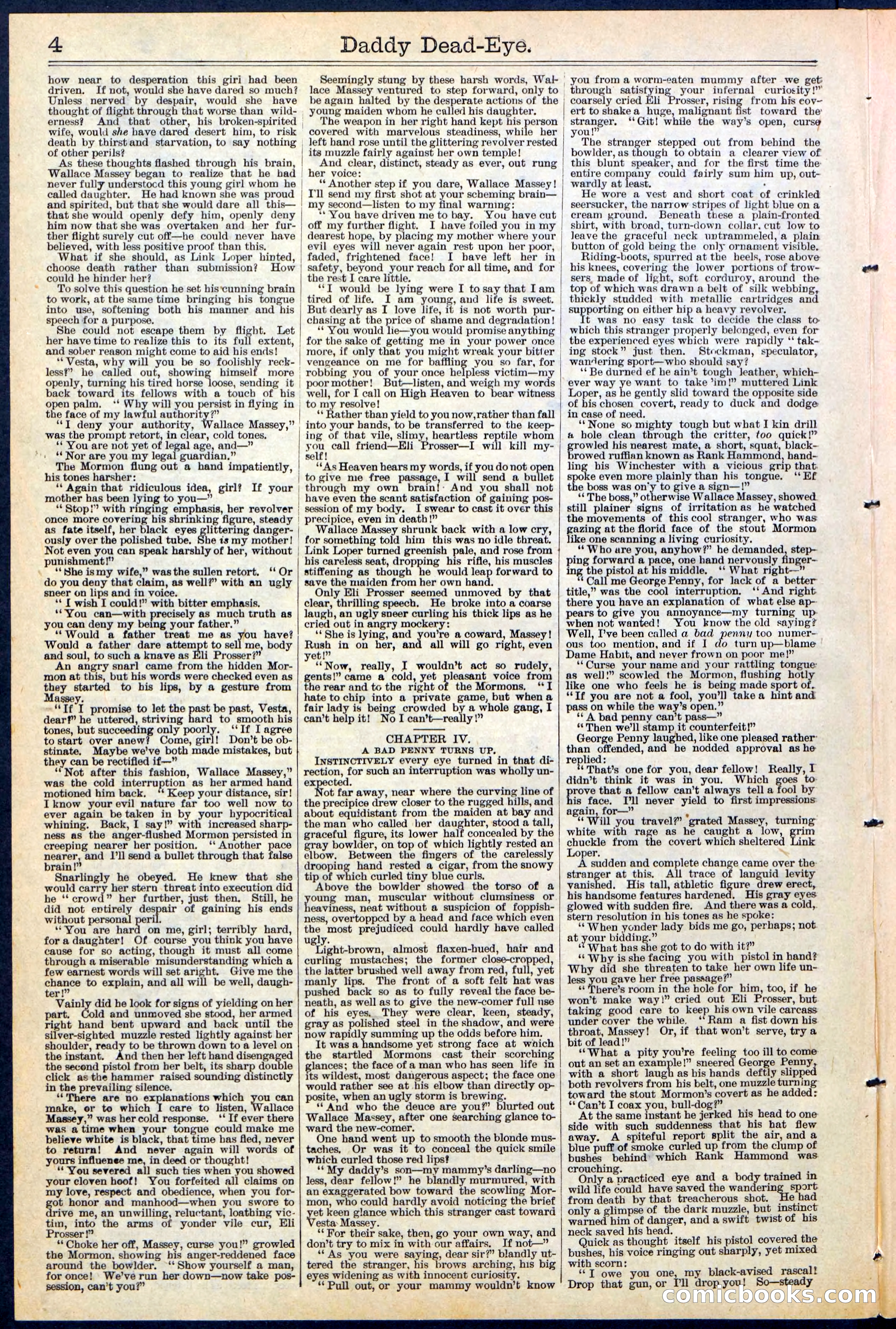 Beadle's New York Dime Library No. 474 — page 4 of 32