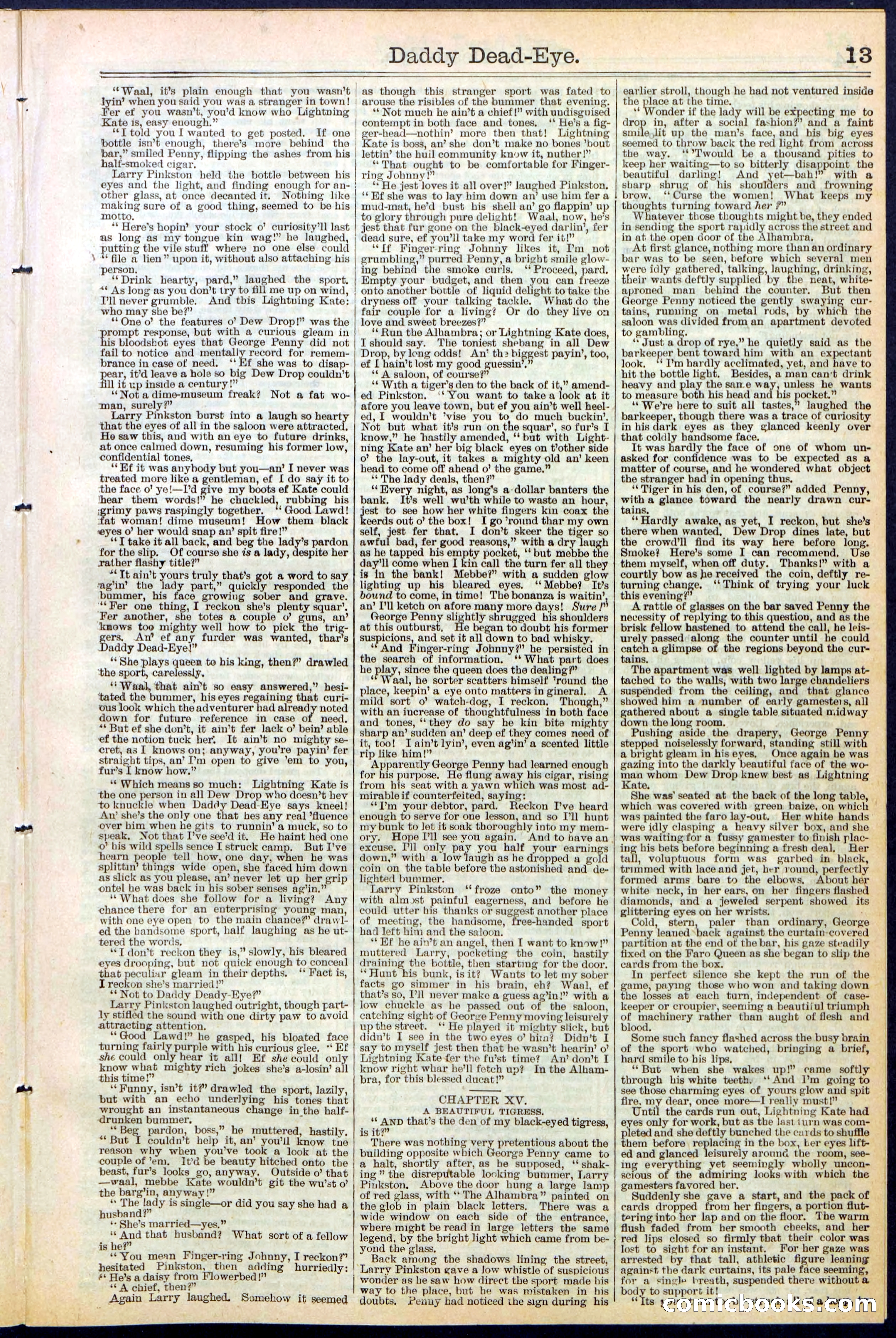 Beadle's New York Dime Library No. 474 — page 13 of 32