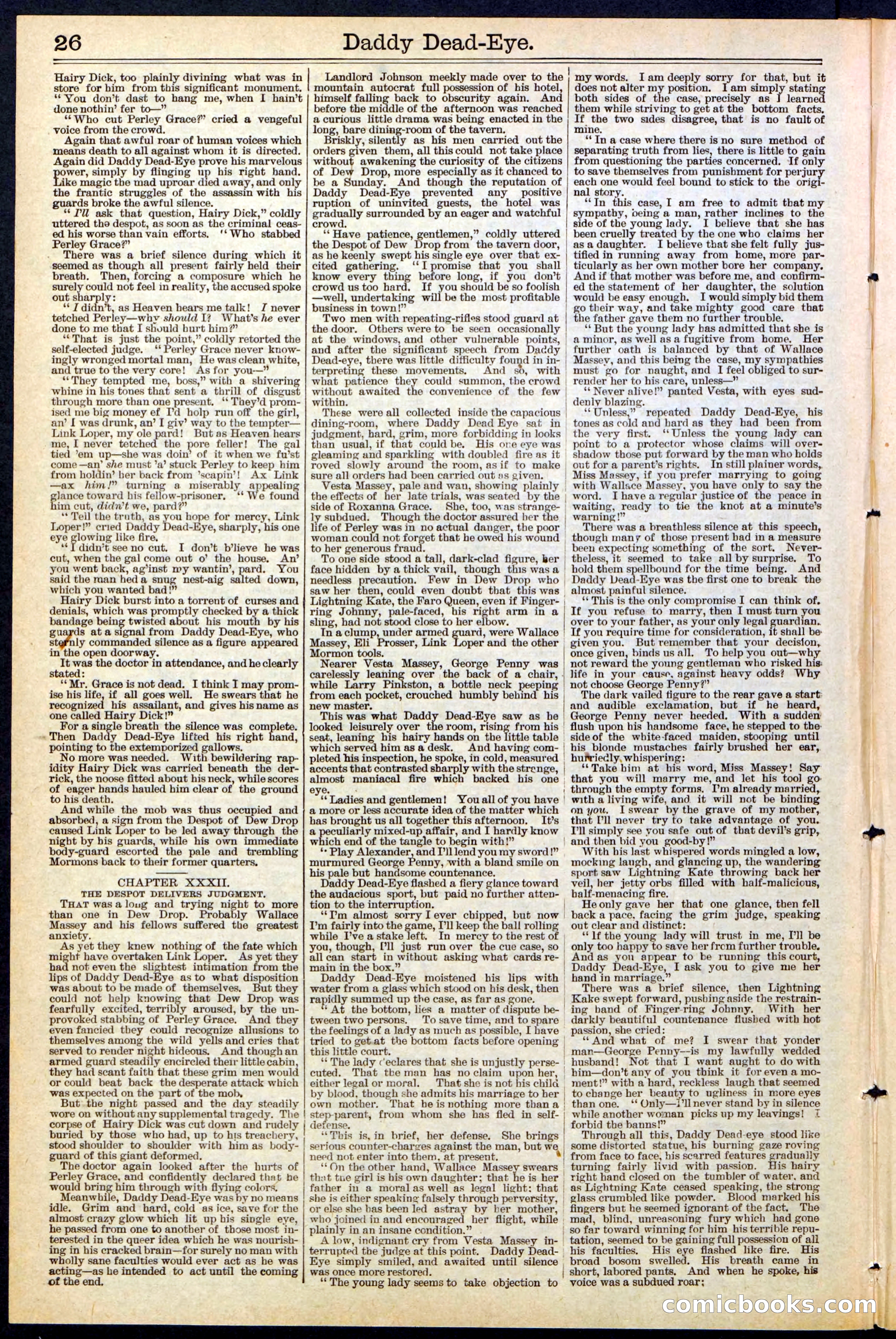 Beadle's New York Dime Library No. 474 — page 26 of 32