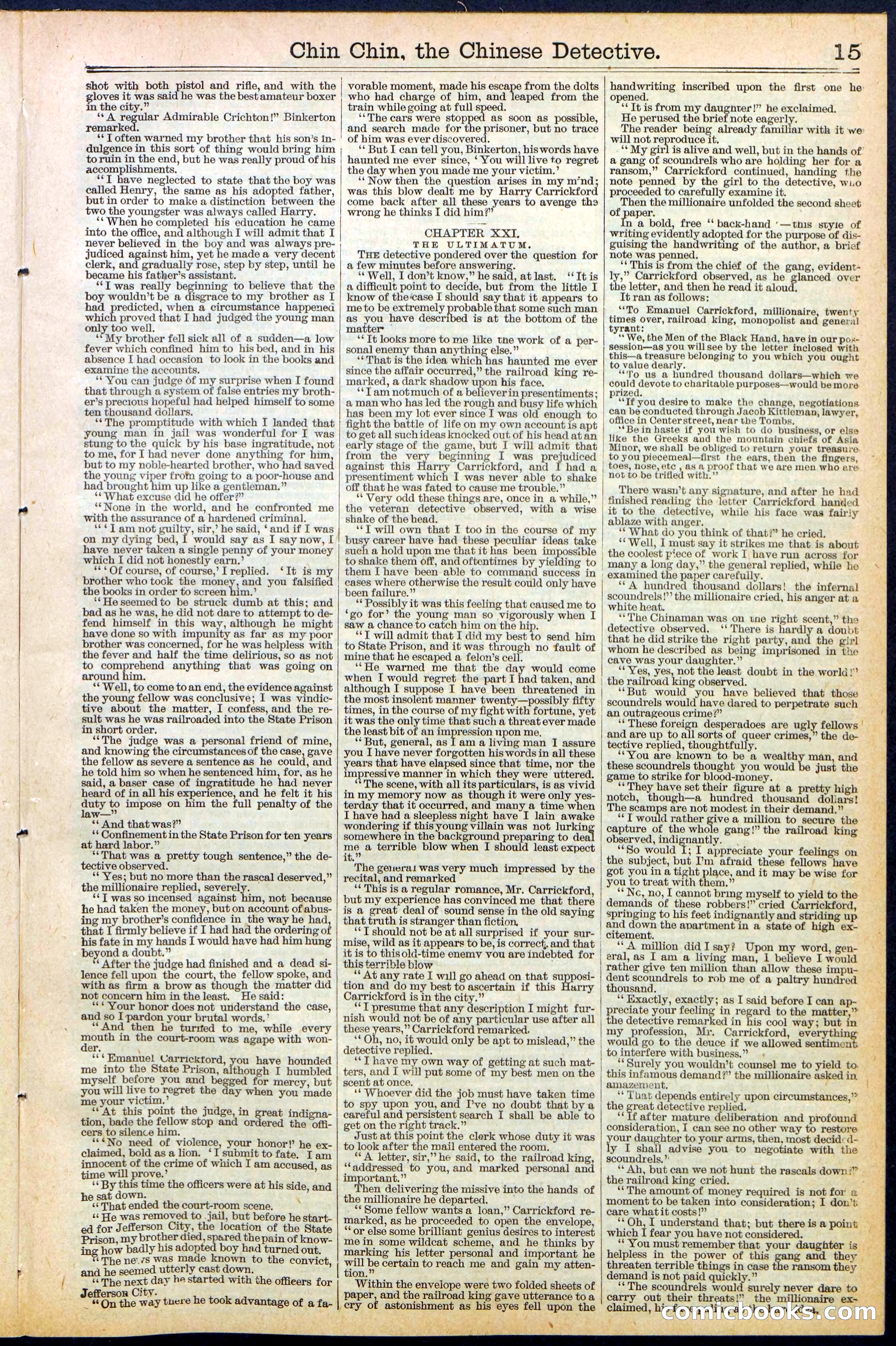Beadle's New York Dime Library, No. 475 — page 15 of 32