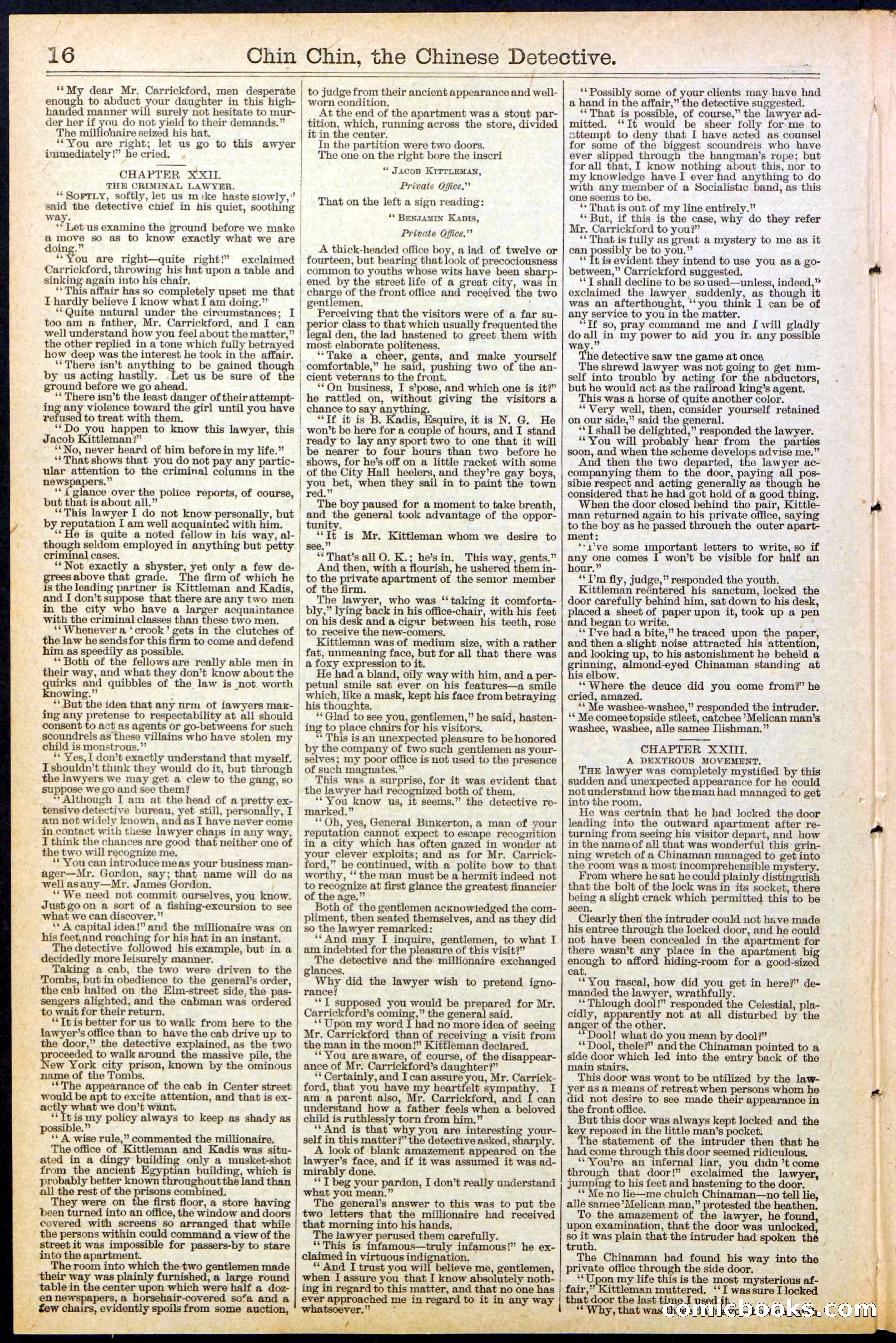 Beadle's New York Dime Library, No. 475 — page 16 of 32