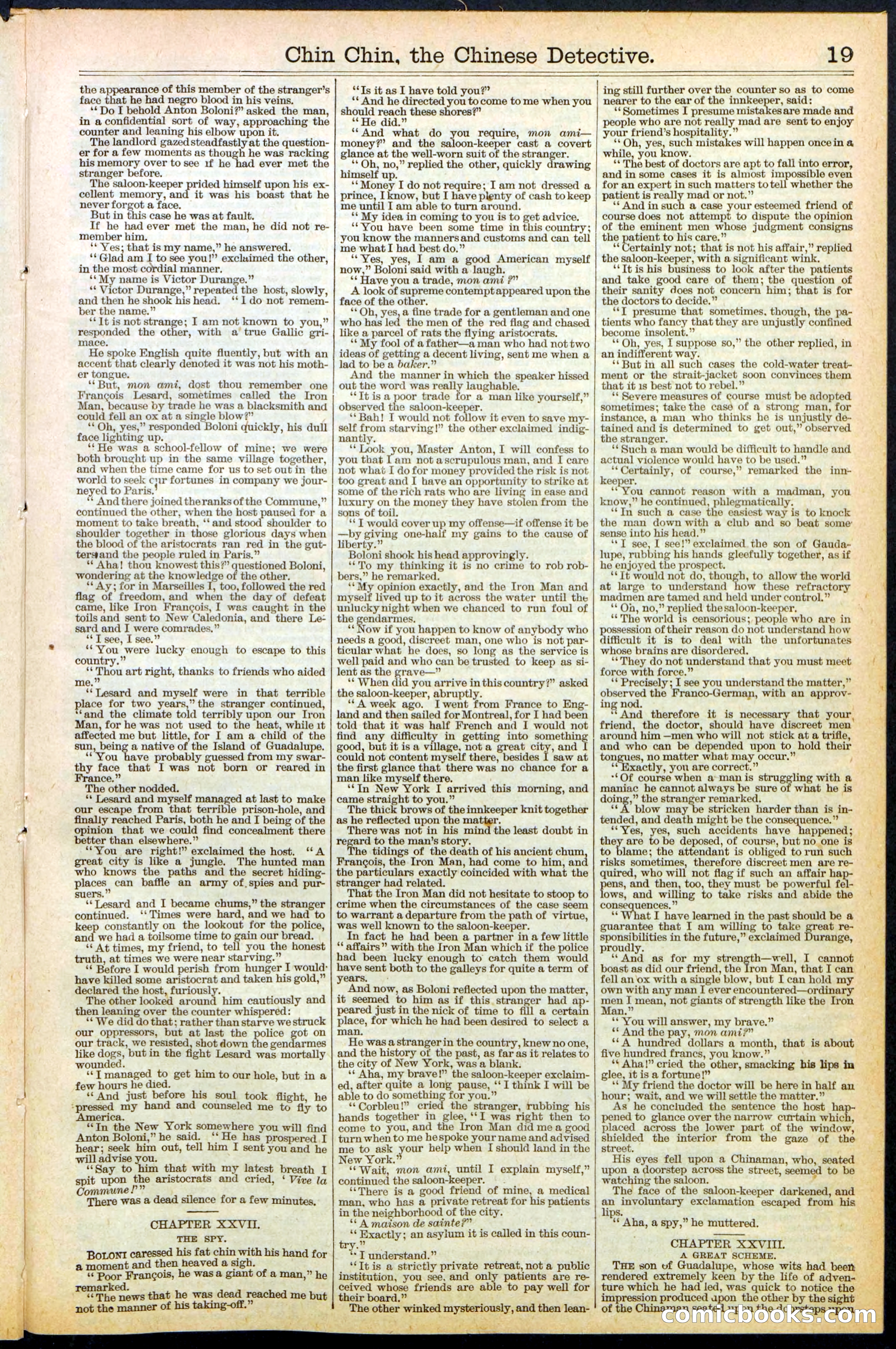 Beadle's New York Dime Library, No. 475 — page 19 of 32