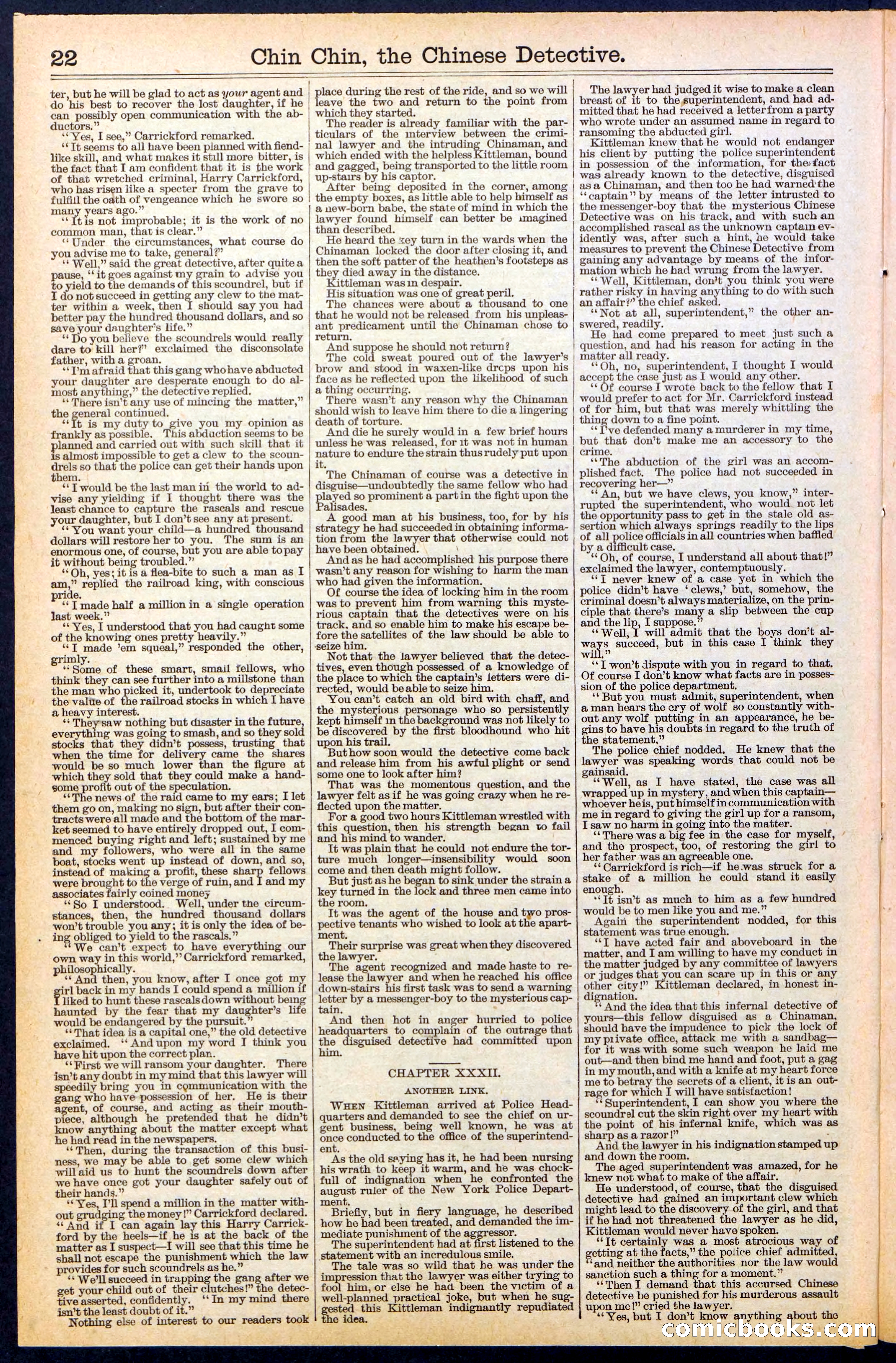 Beadle's New York Dime Library, No. 475 — page 22 of 32