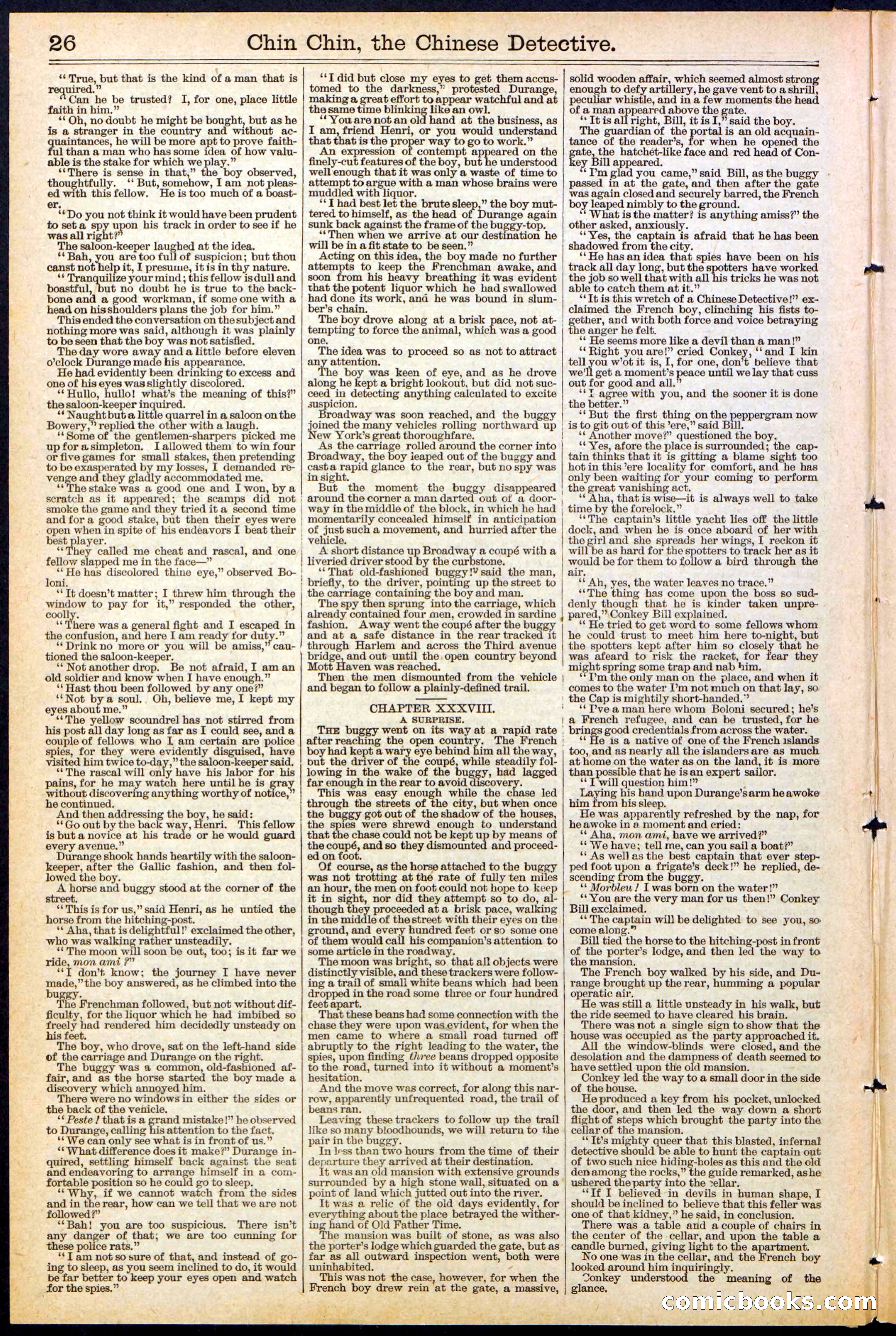 Beadle's New York Dime Library, No. 475 — page 26 of 32