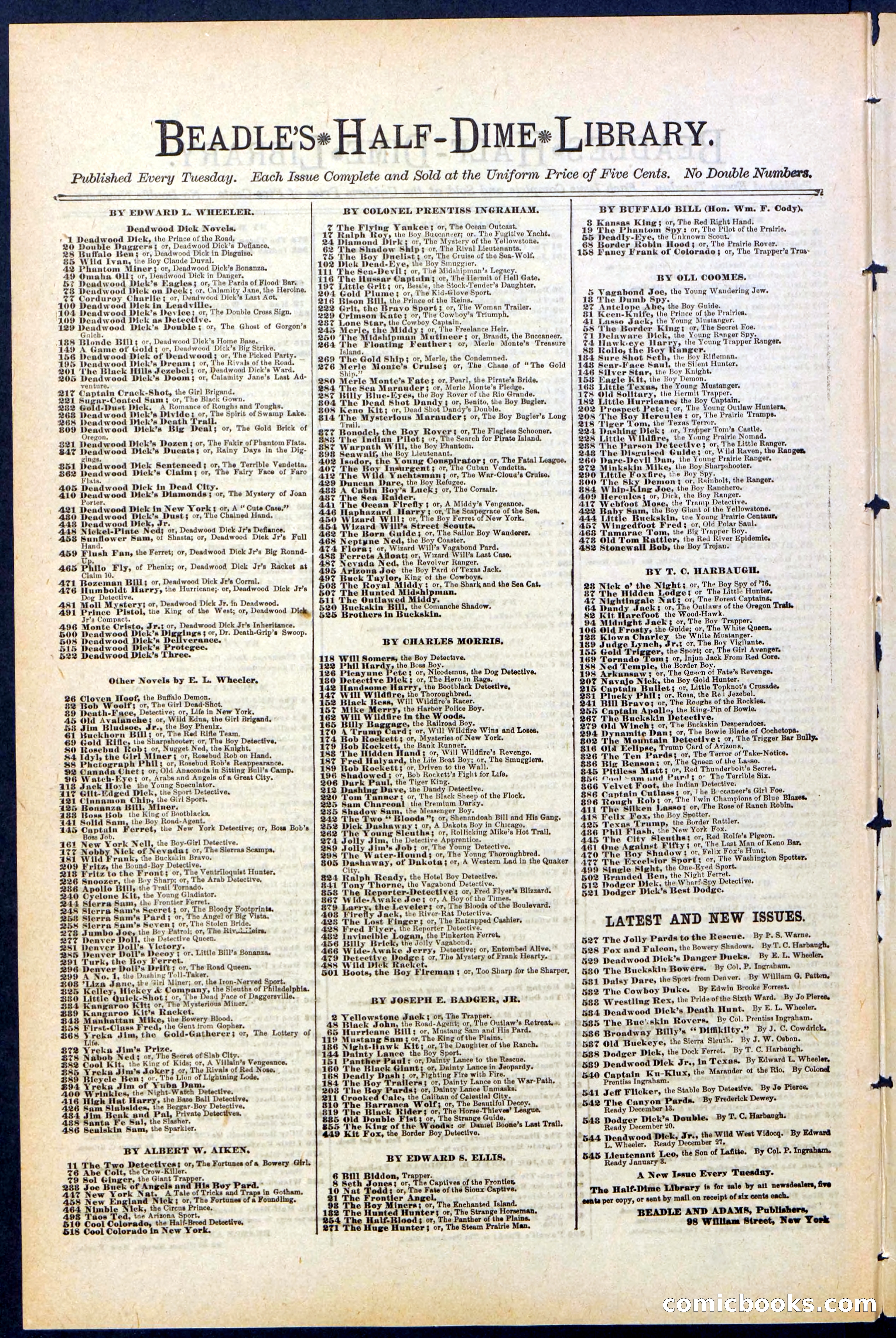Beadle's New York Dime Library, No. 475 — page 30 of 32