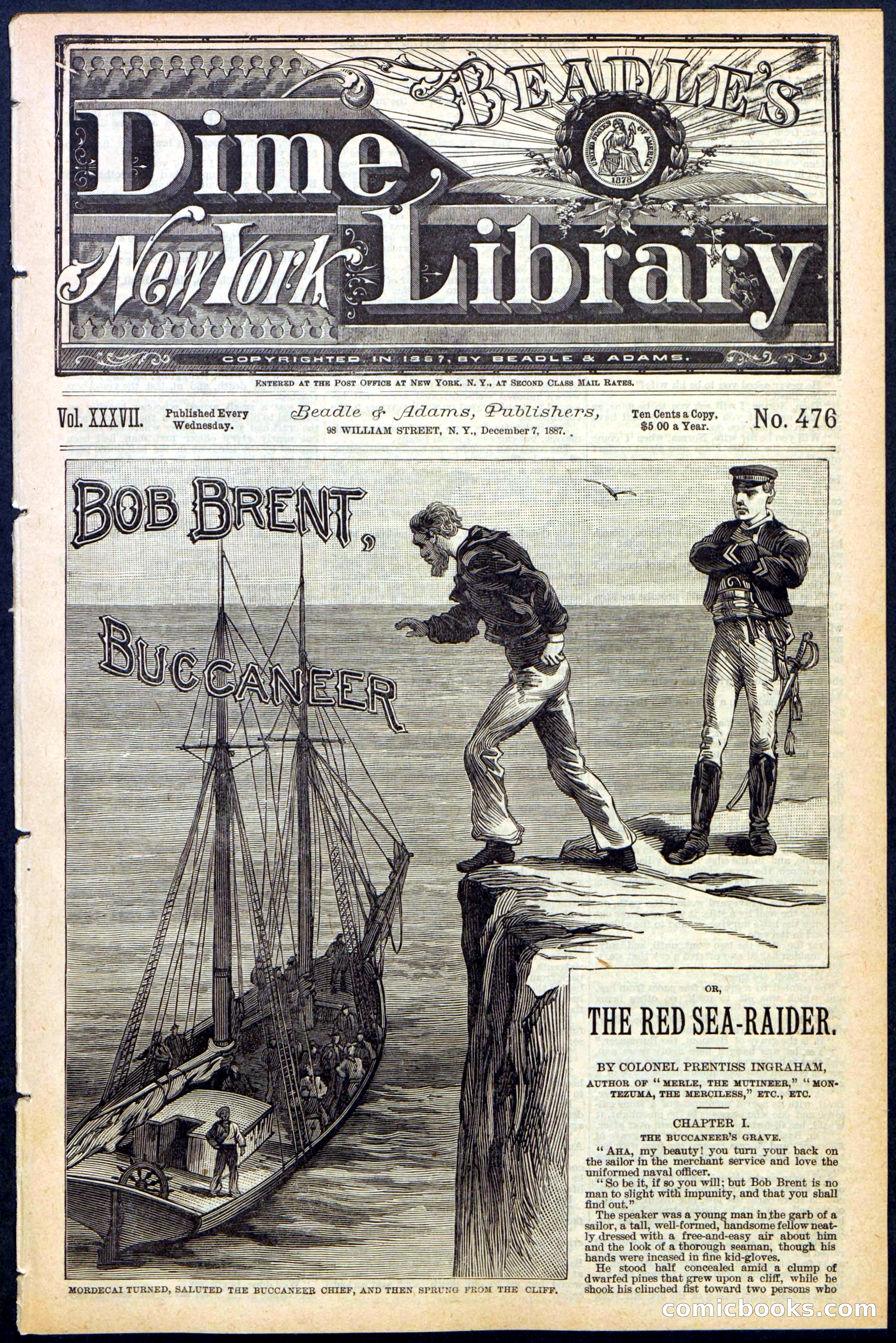 Beadle's New York Dime Library No. 476 — page 1 of 32