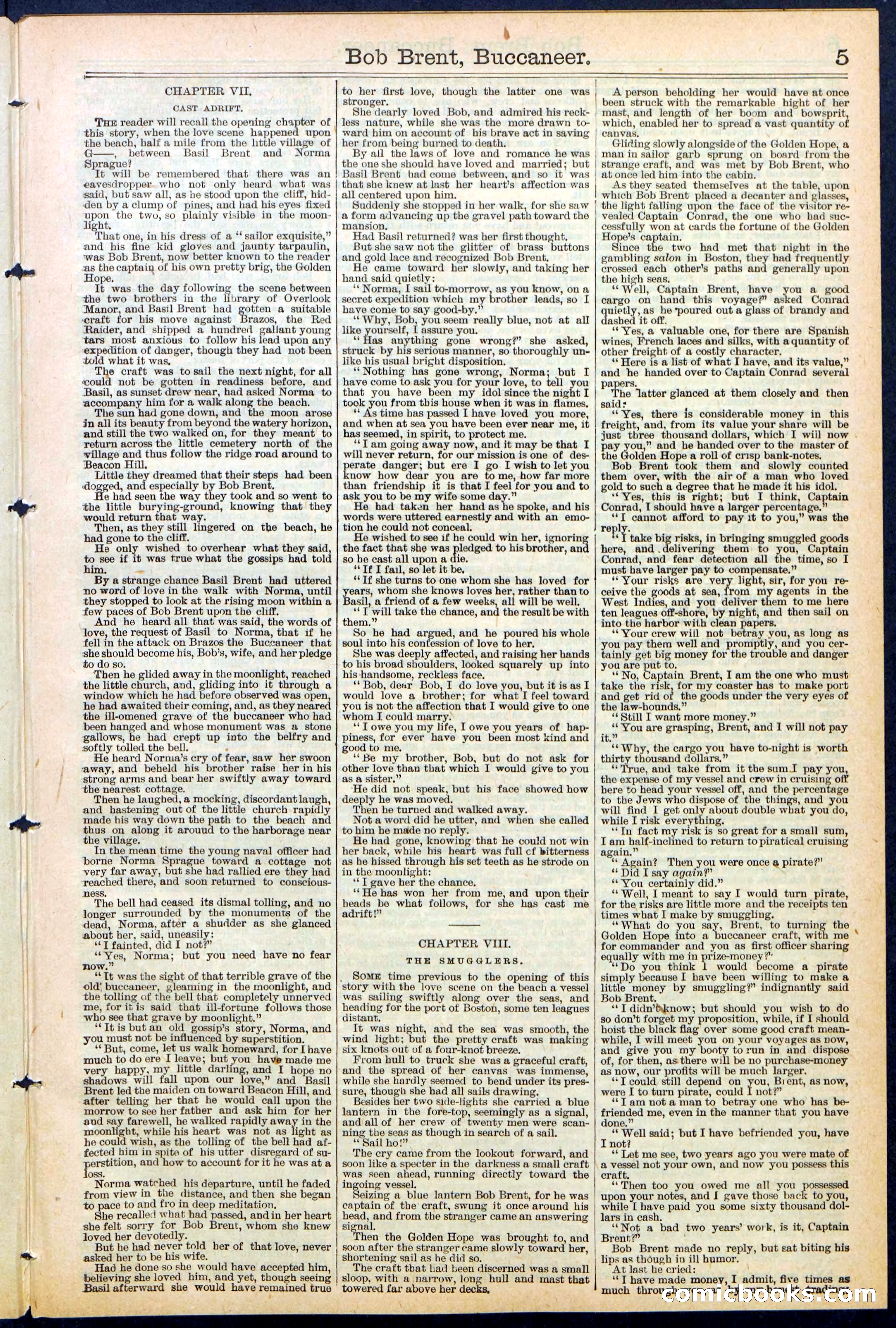 Beadle's New York Dime Library No. 476 — page 5 of 32