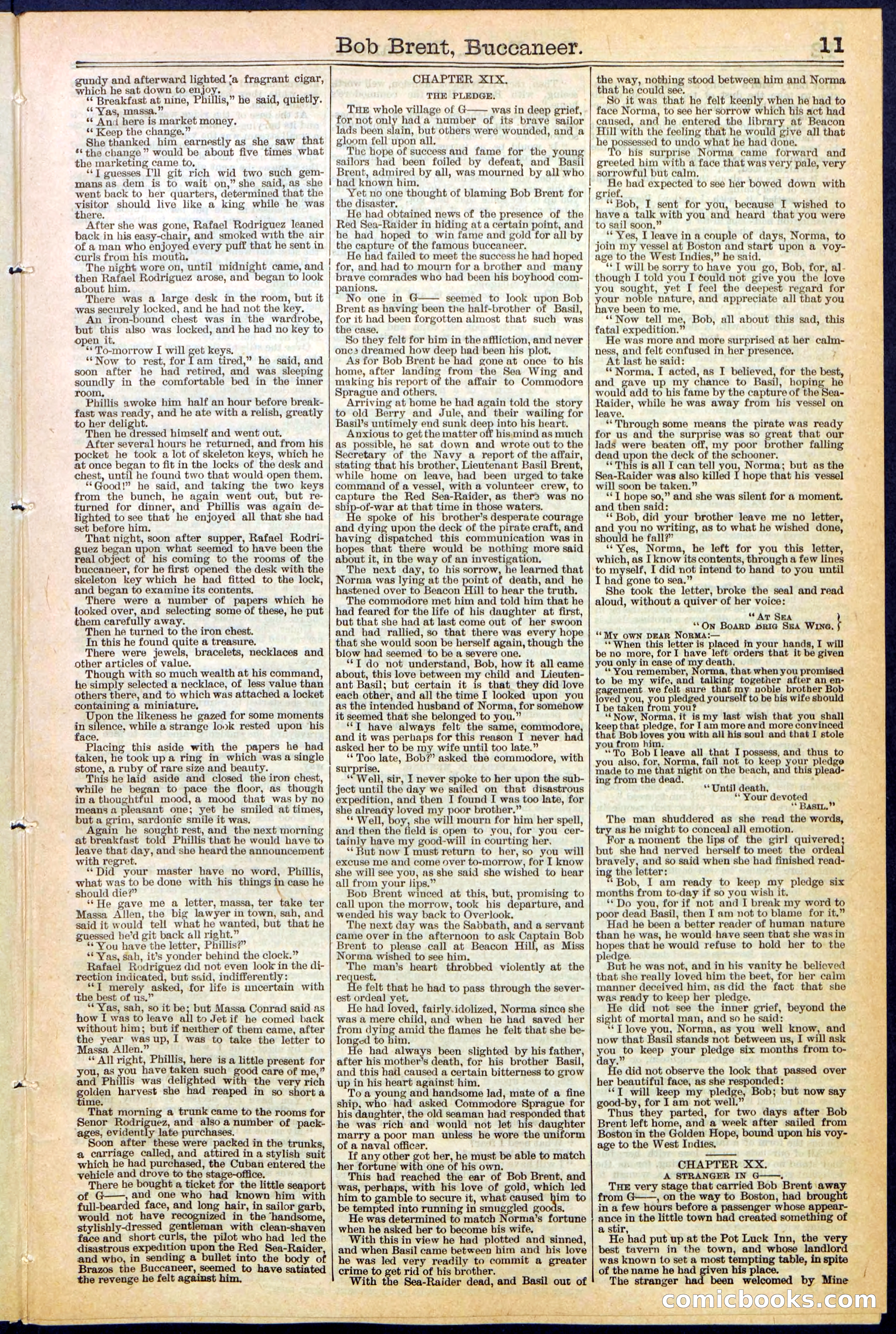 Beadle's New York Dime Library No. 476 — page 11 of 32