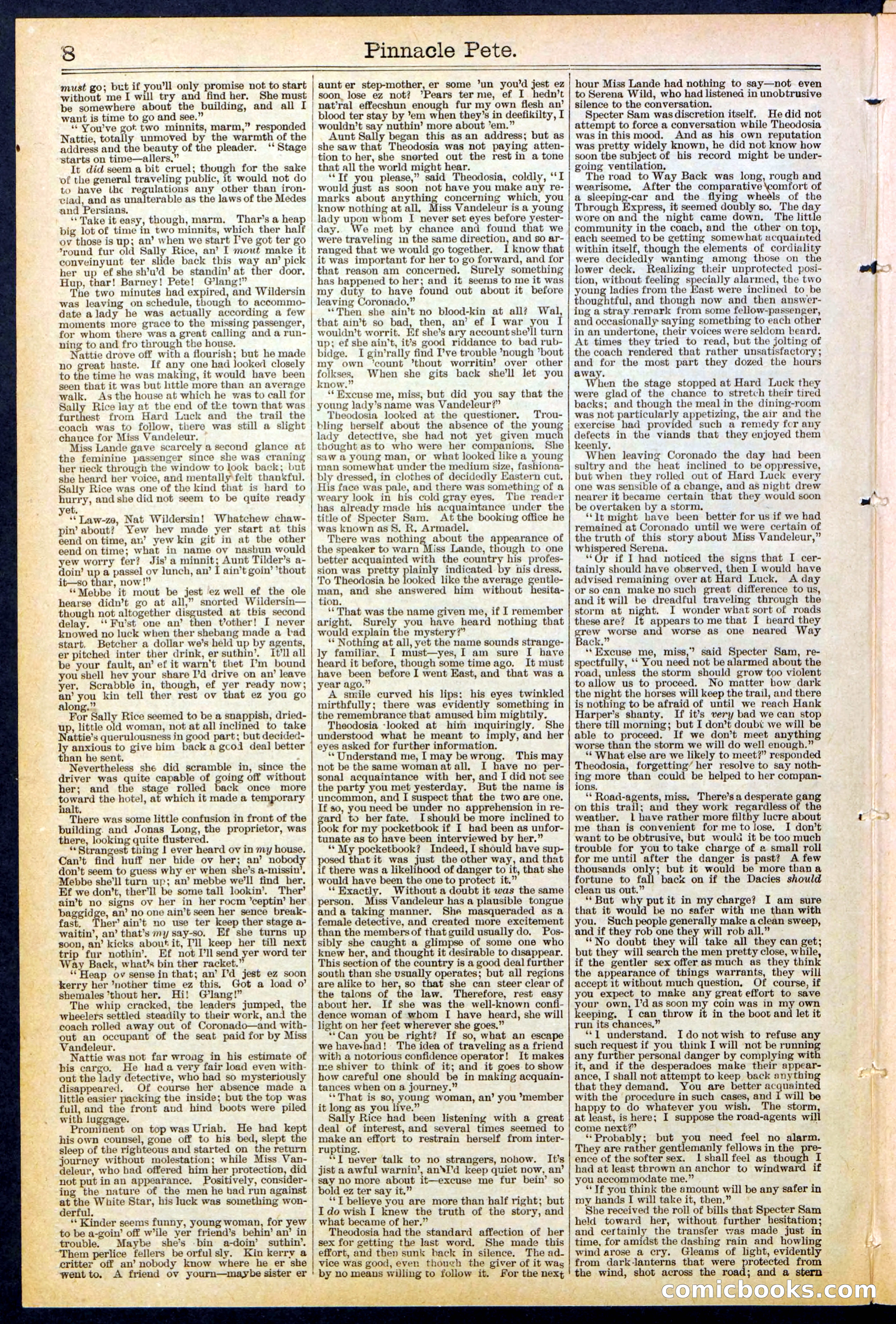 Beadle's New York Dime Library, No. 478 — page 8 of 32