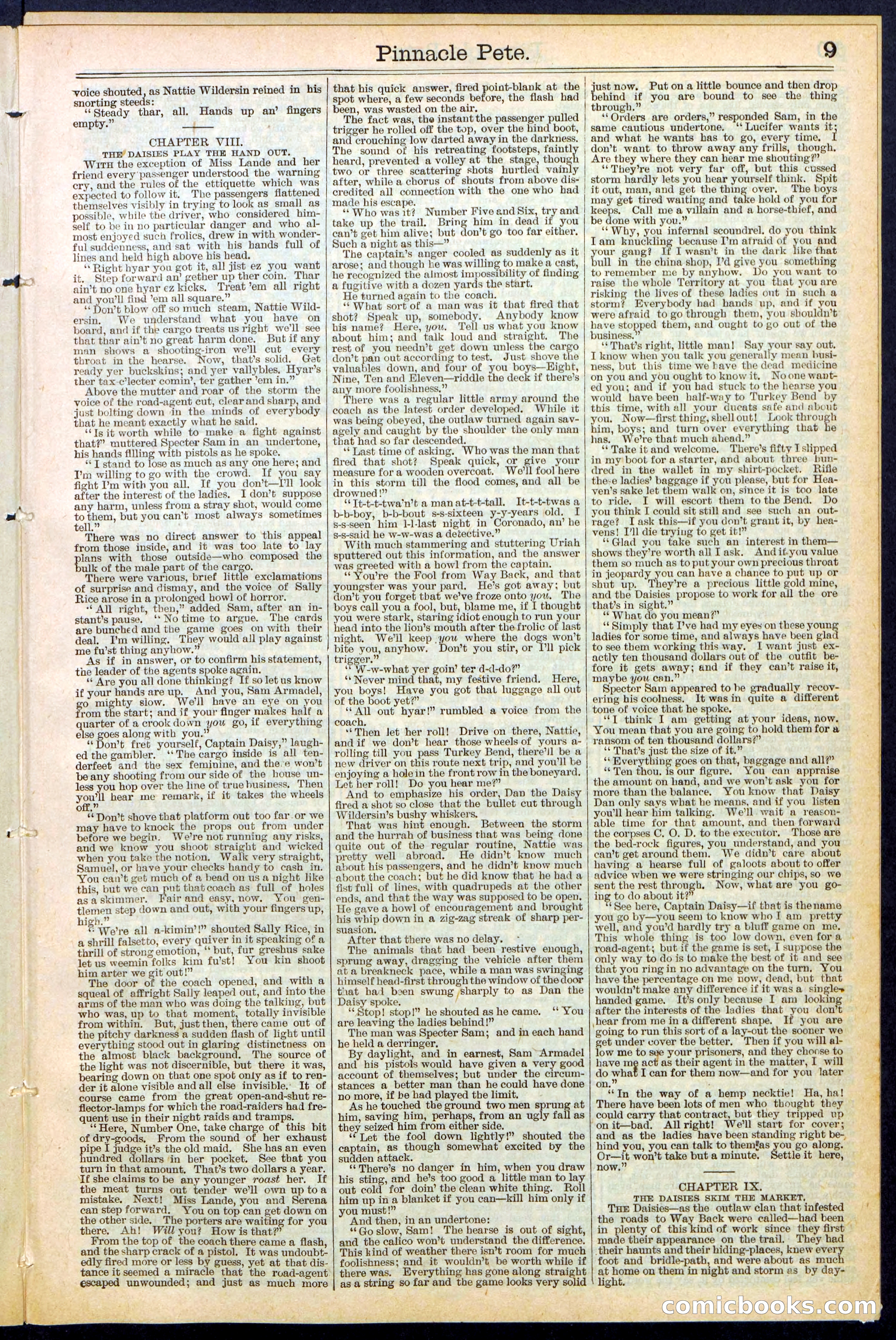 Beadle's New York Dime Library, No. 478 — page 9 of 32