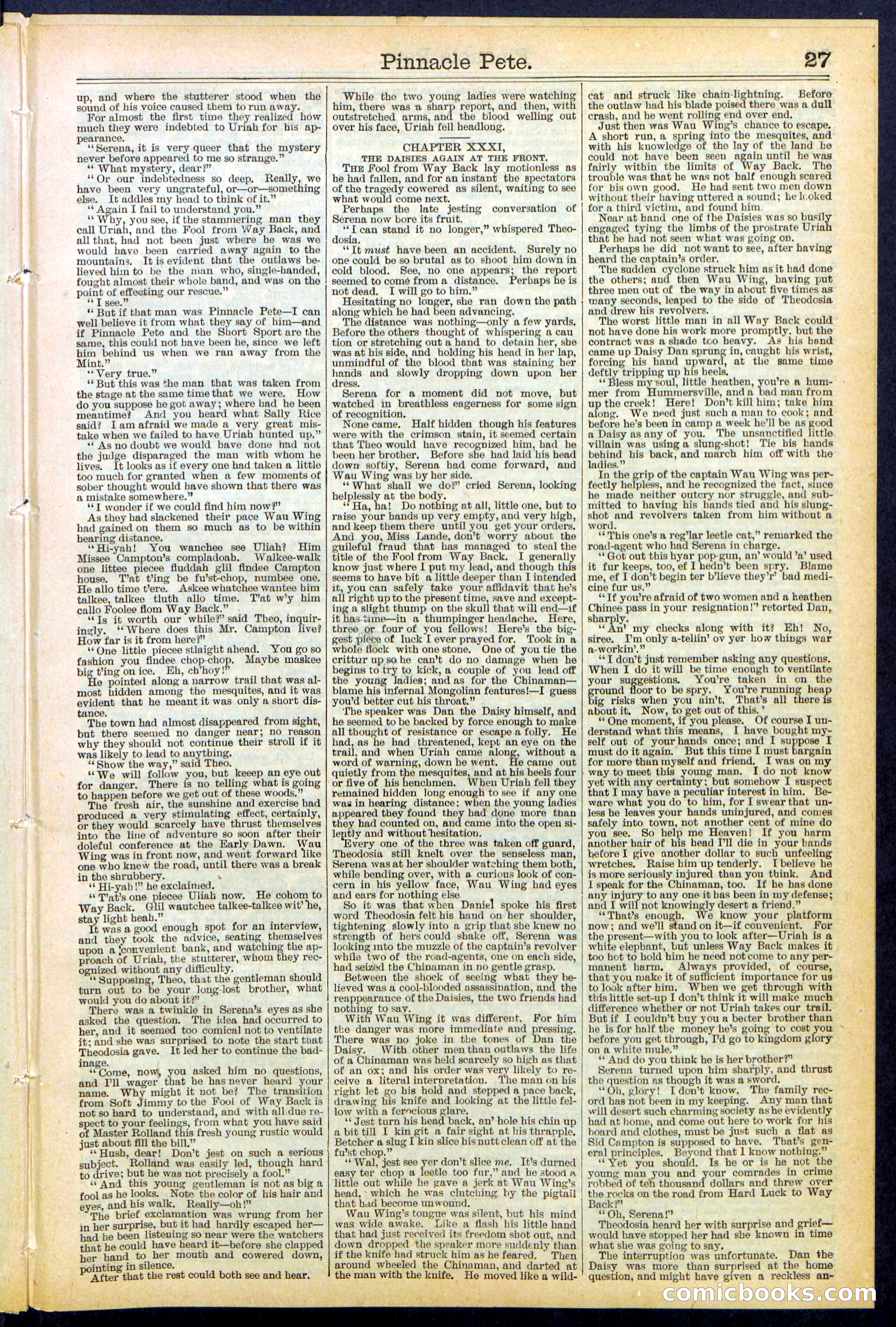 Beadle's New York Dime Library, No. 478 — page 27 of 32