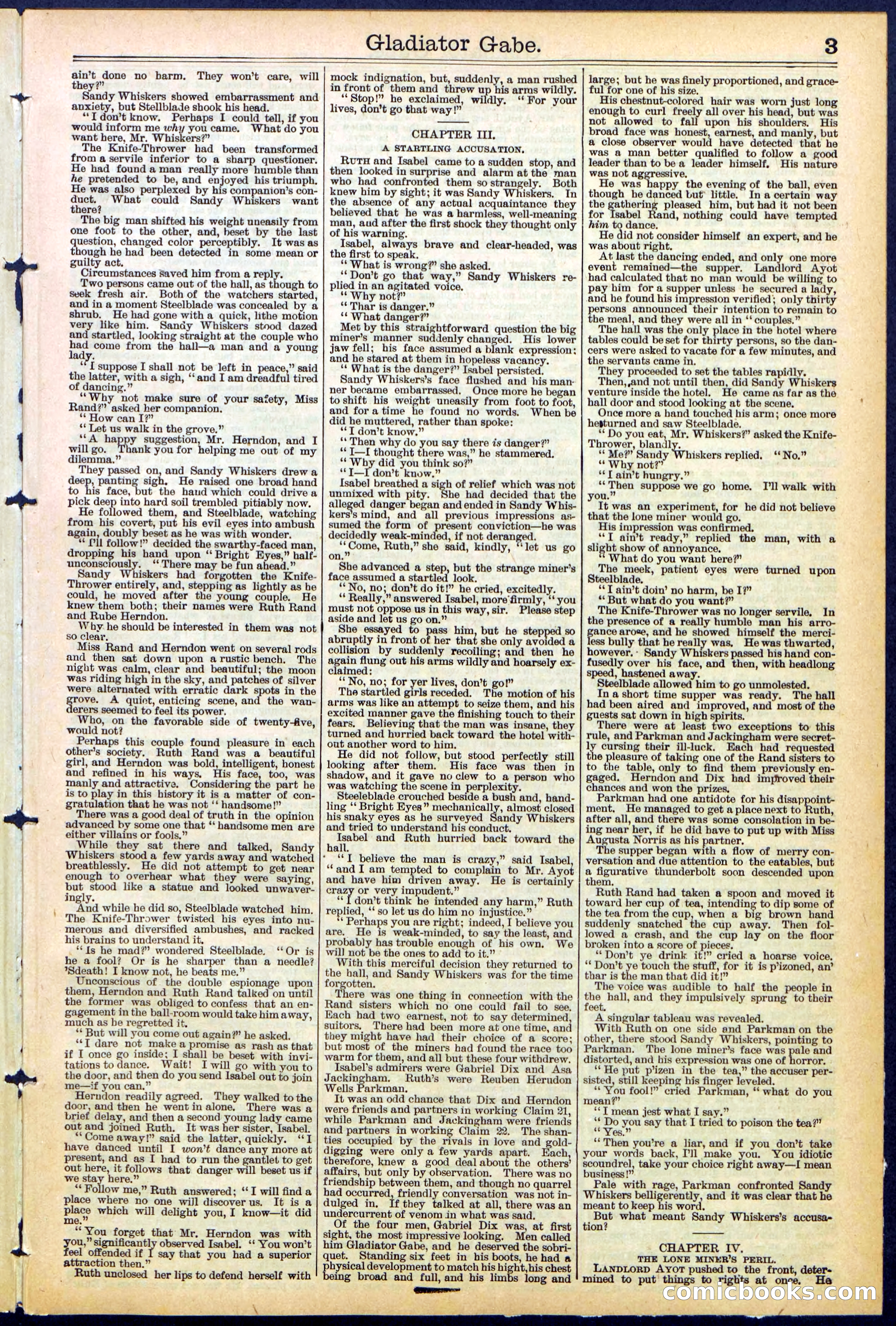 Beadle's New York Dime Library No. 479 — page 3 of 32