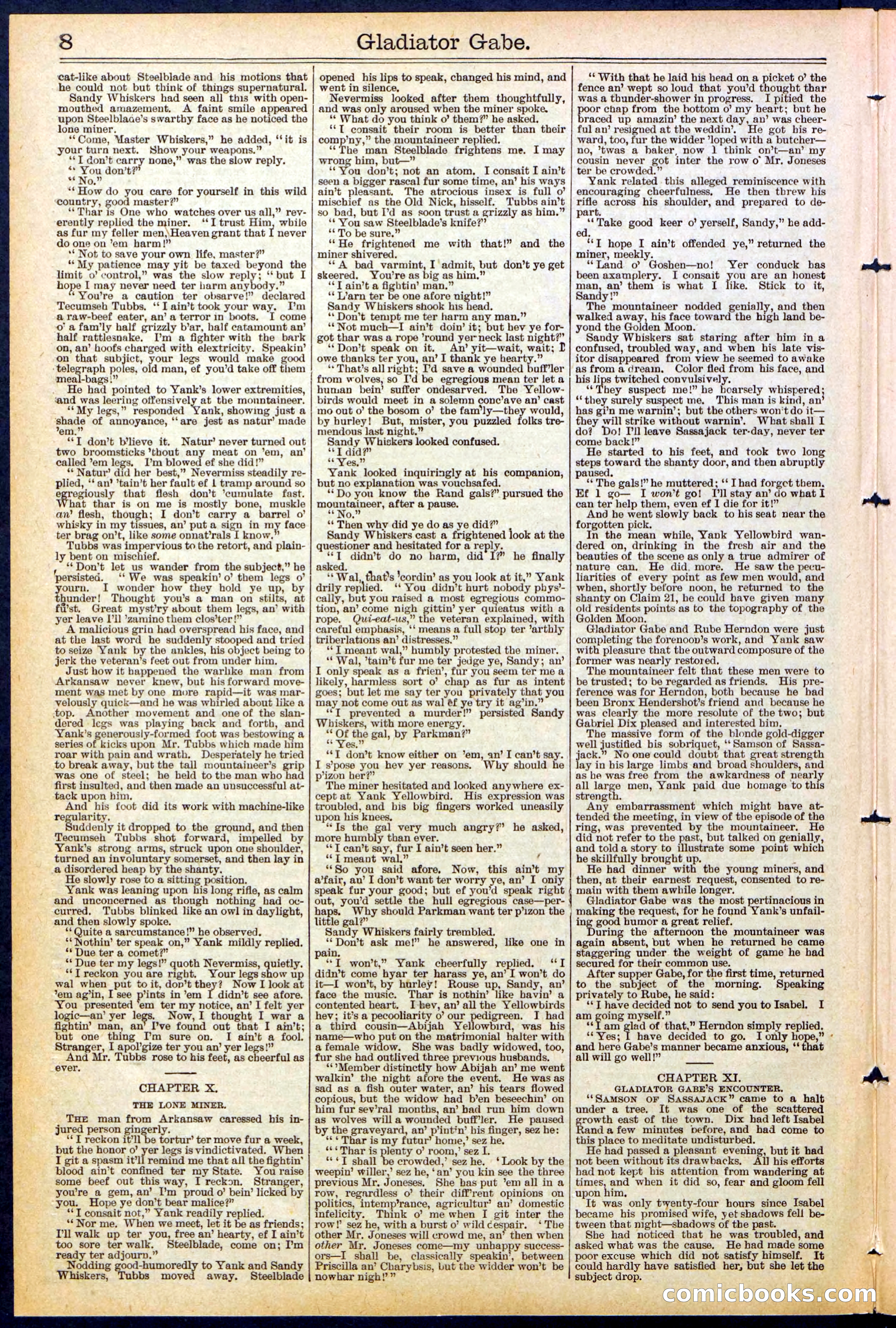 Beadle's New York Dime Library No. 479 — page 8 of 32
