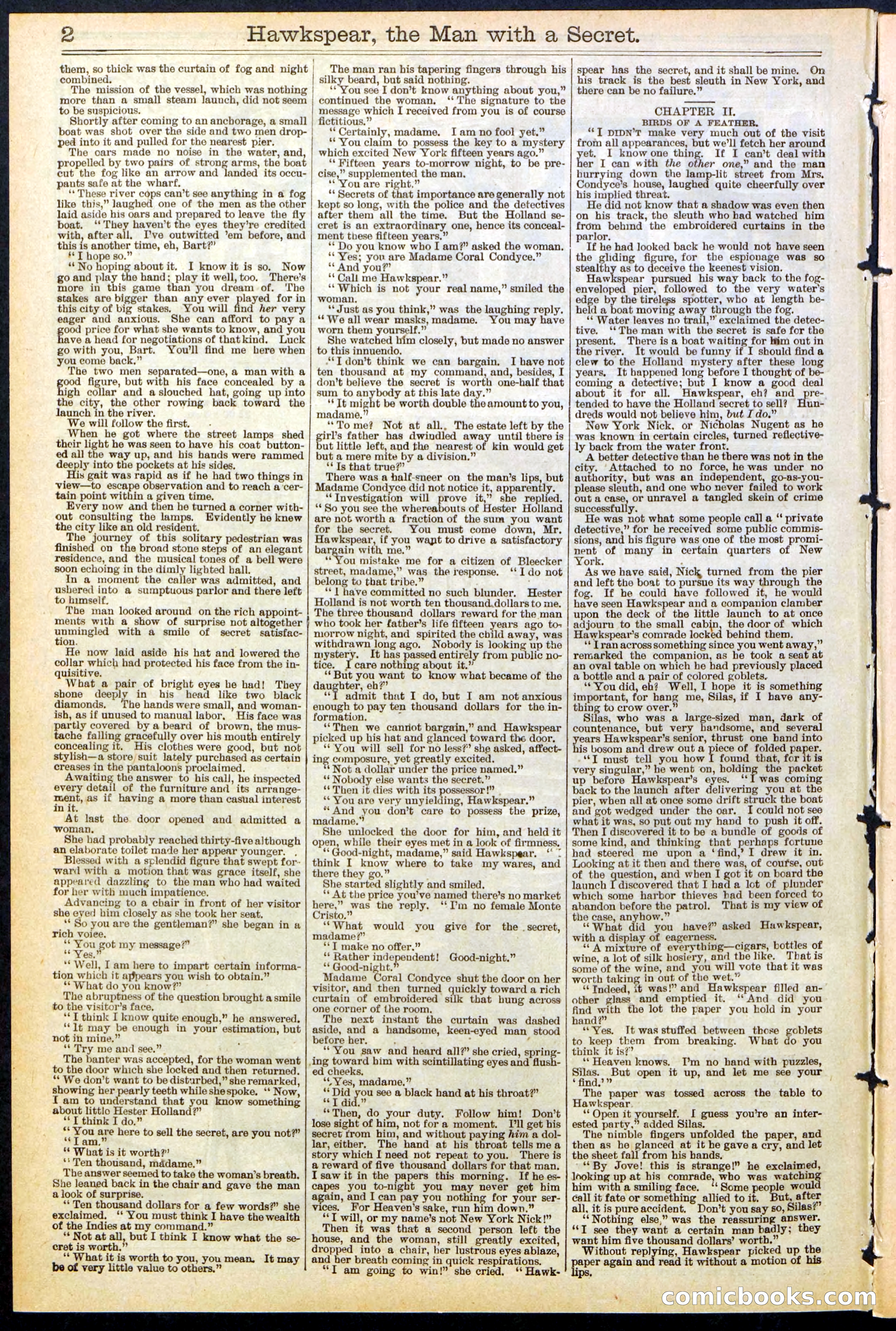 Beadle's New York Dime Library No. 480 — page 2 of 32