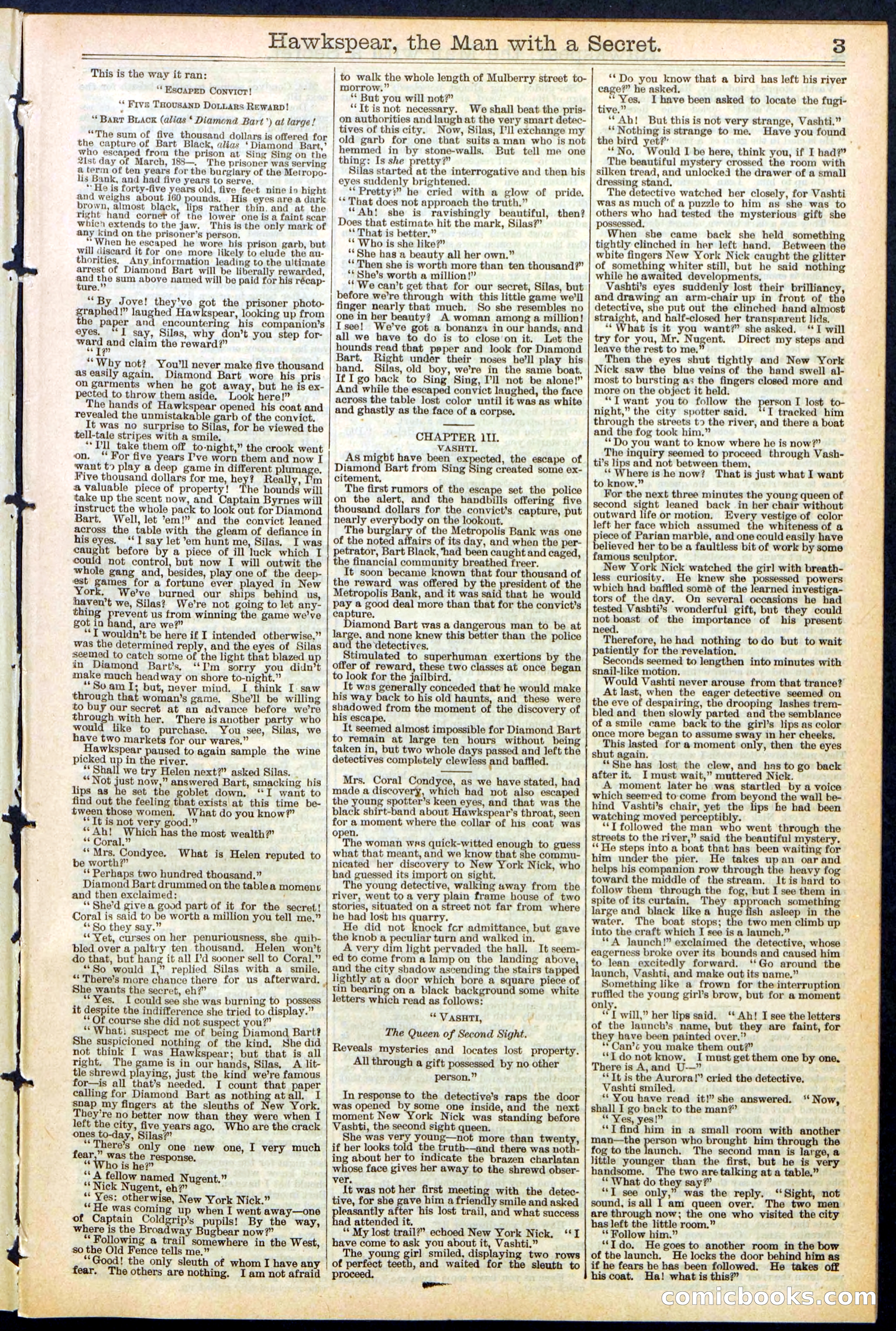 Beadle's New York Dime Library No. 480 — page 3 of 32