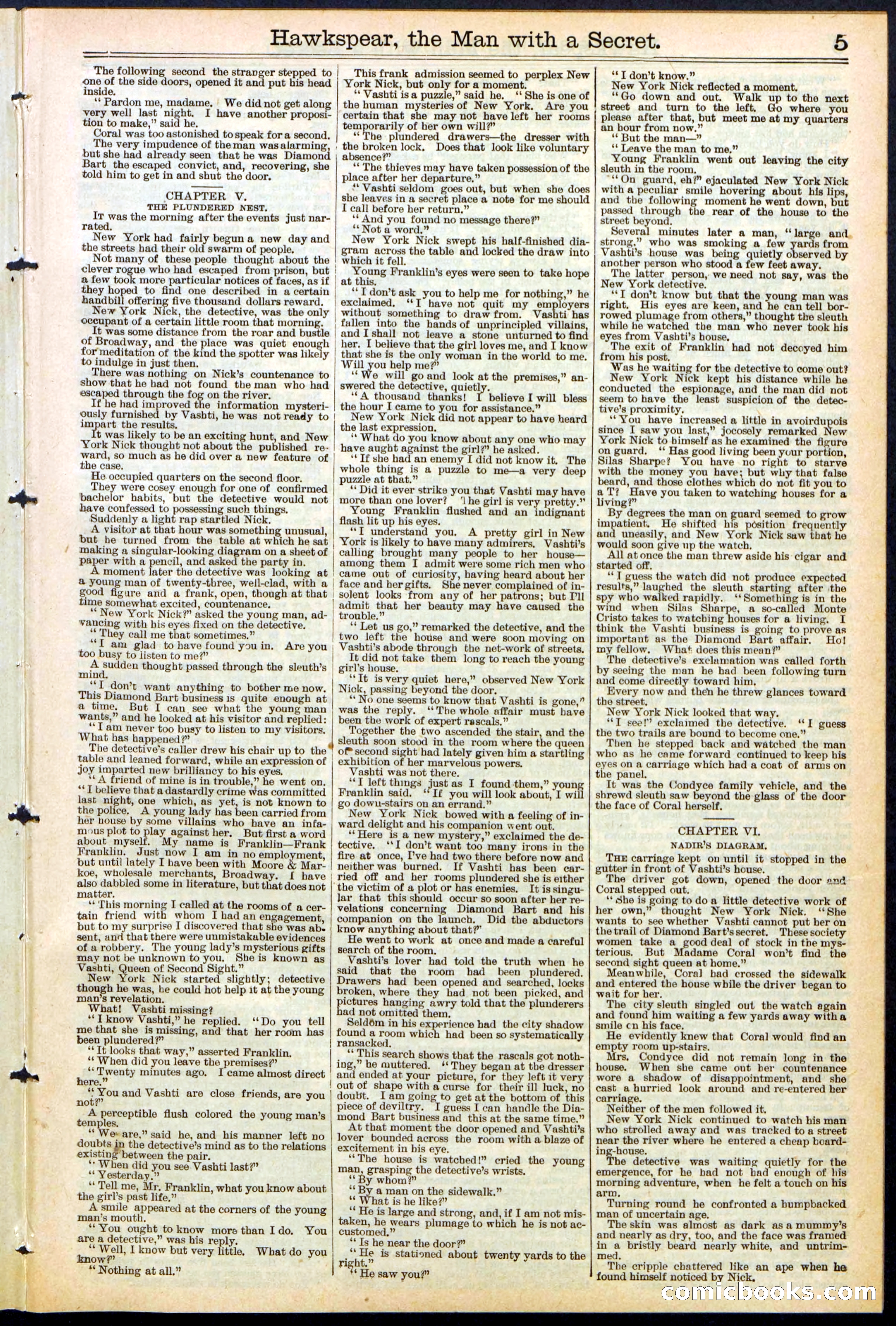 Beadle's New York Dime Library No. 480 — page 5 of 32